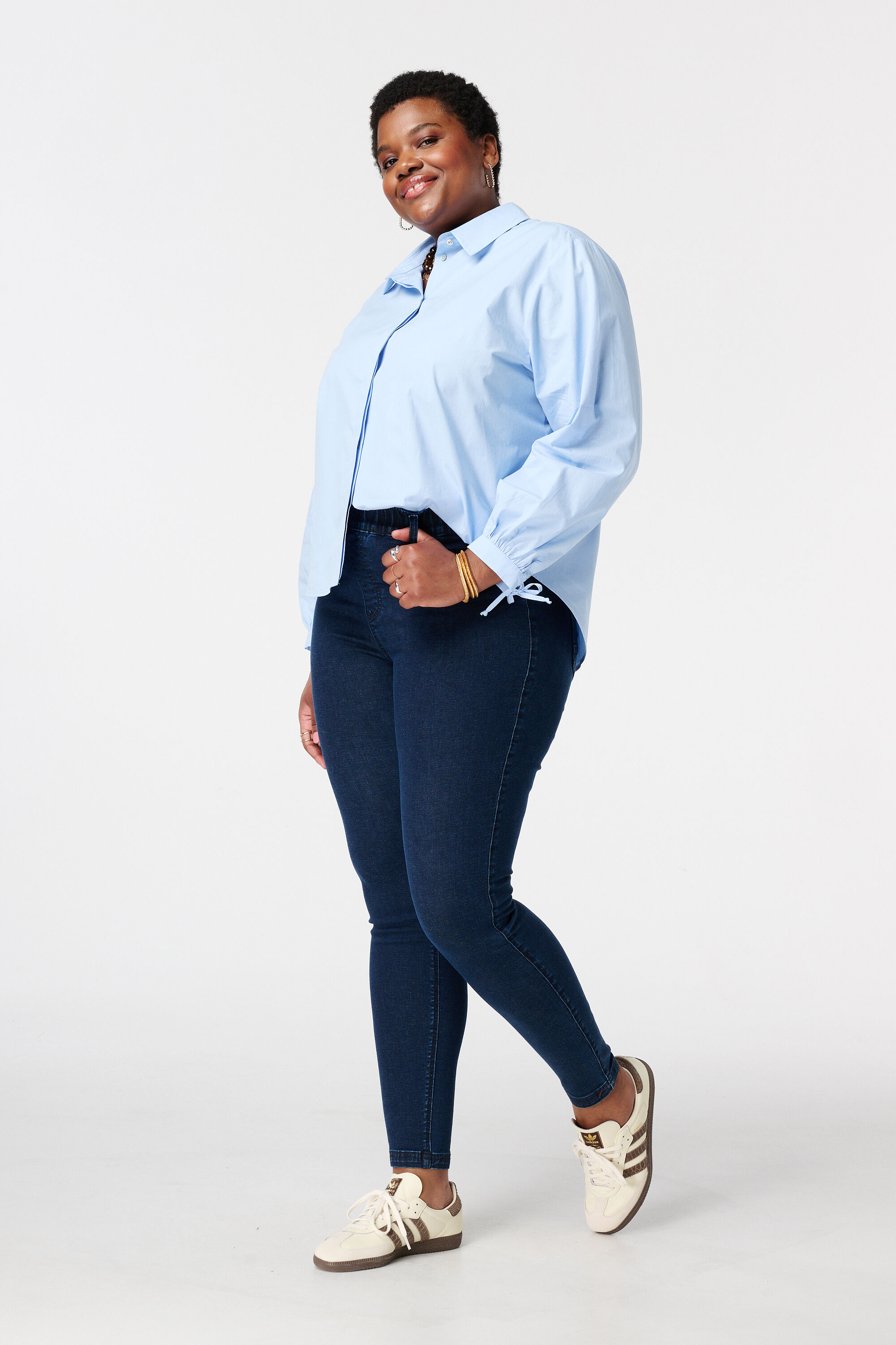 Treggings con aspecto denim