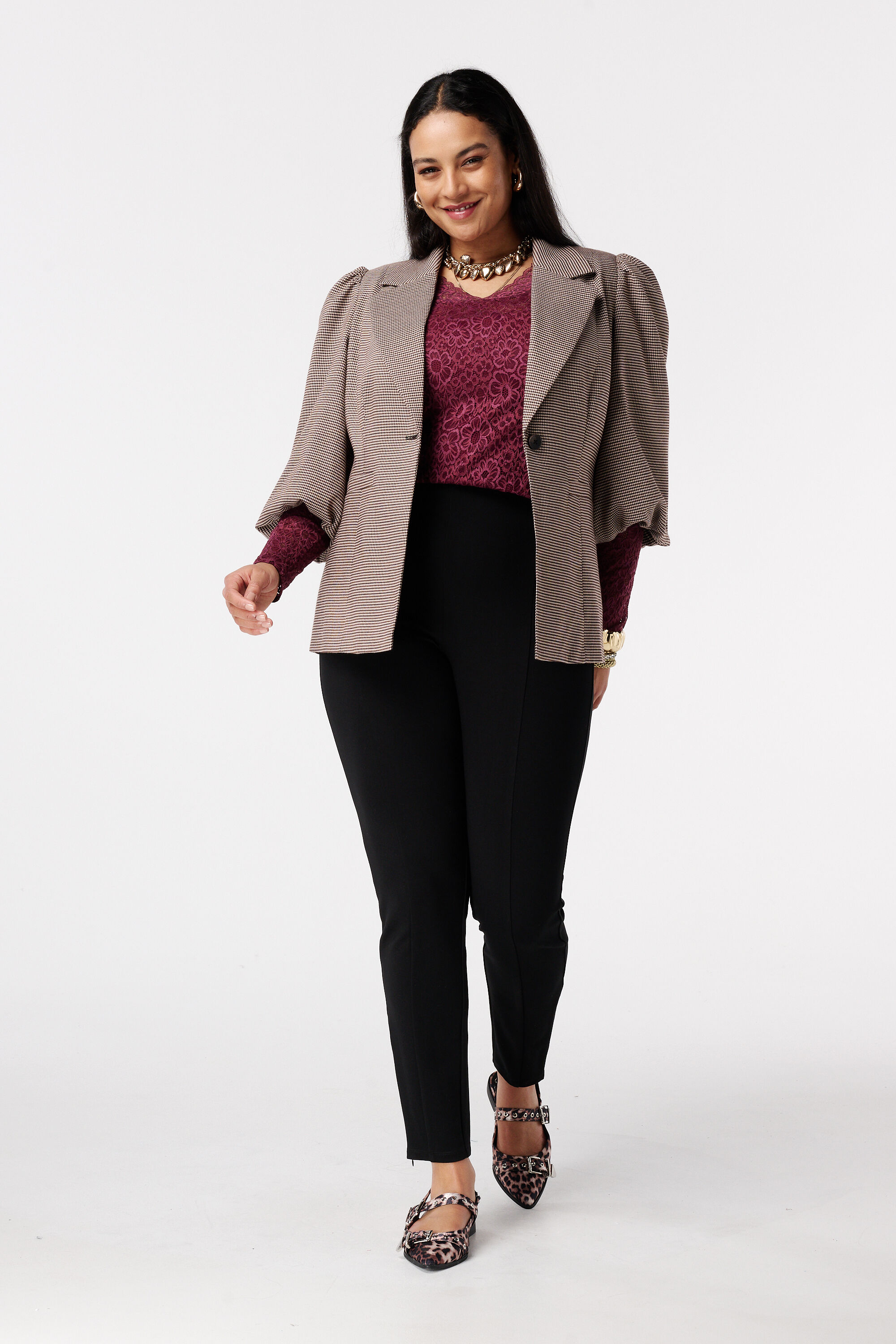 Treggings con detalle de cremallera image number 0