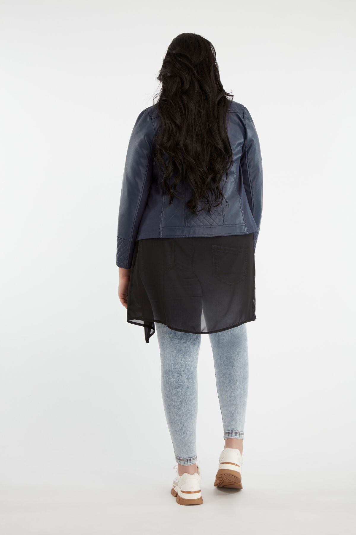 Chaqueta de cuero PU image number 4