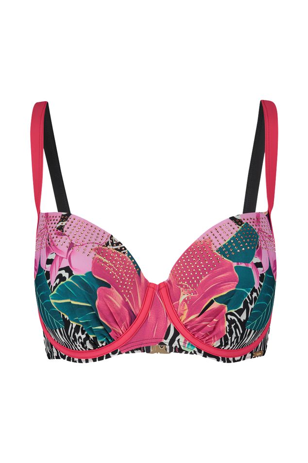 Sapph top de bikini con aros y estampado floral - Mamia image number 0