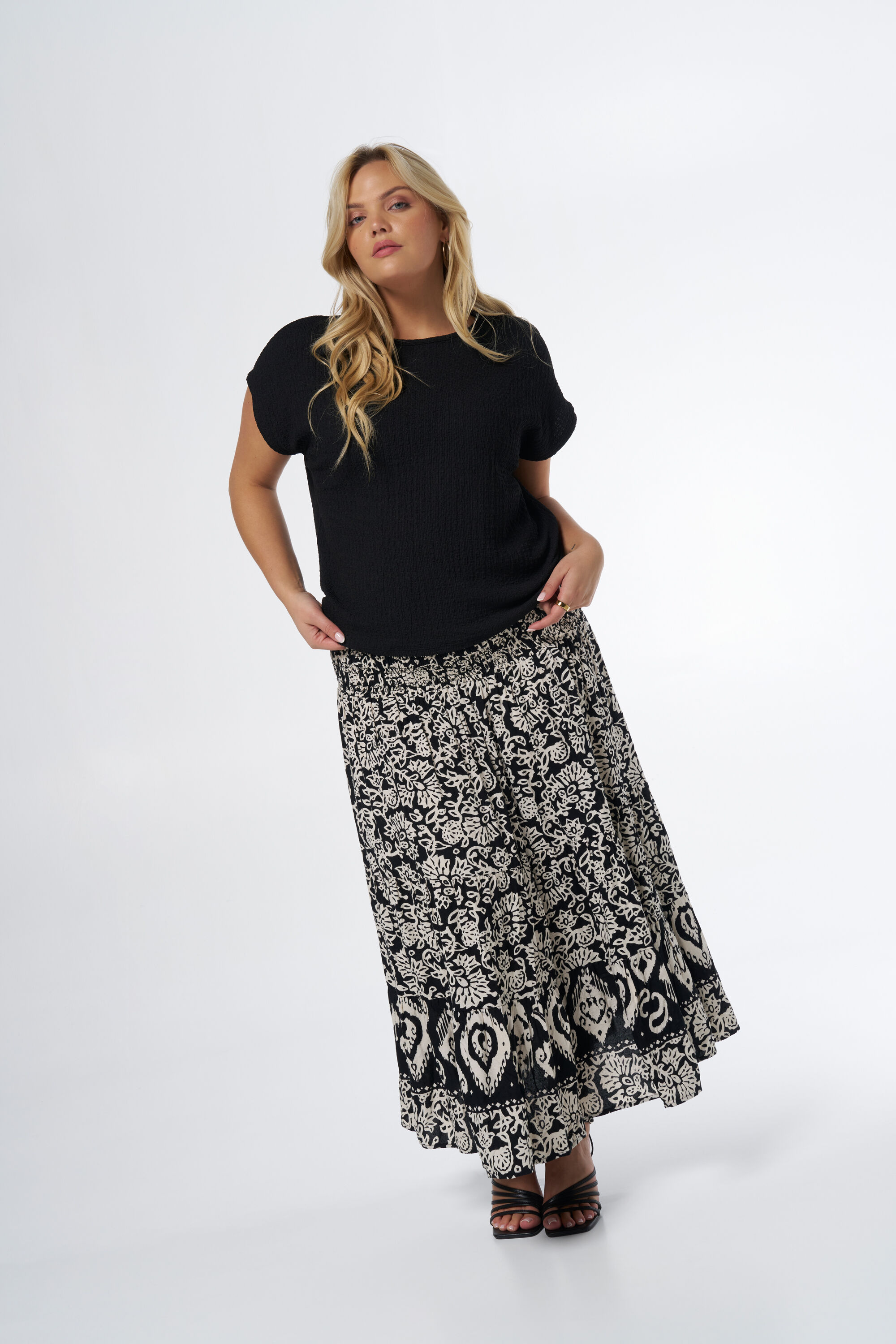 Top con tejido con textura  image number 5