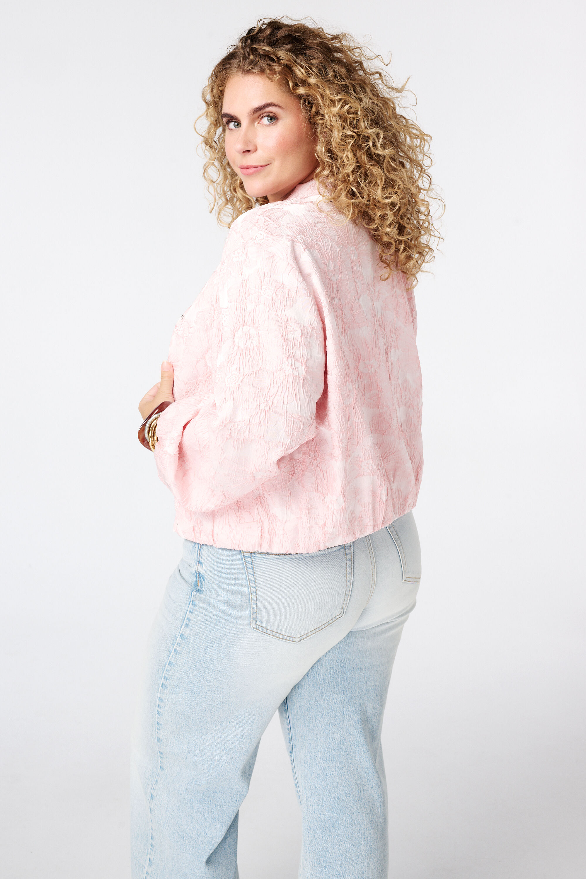 Chaqueta bomber de jacquard image number 3