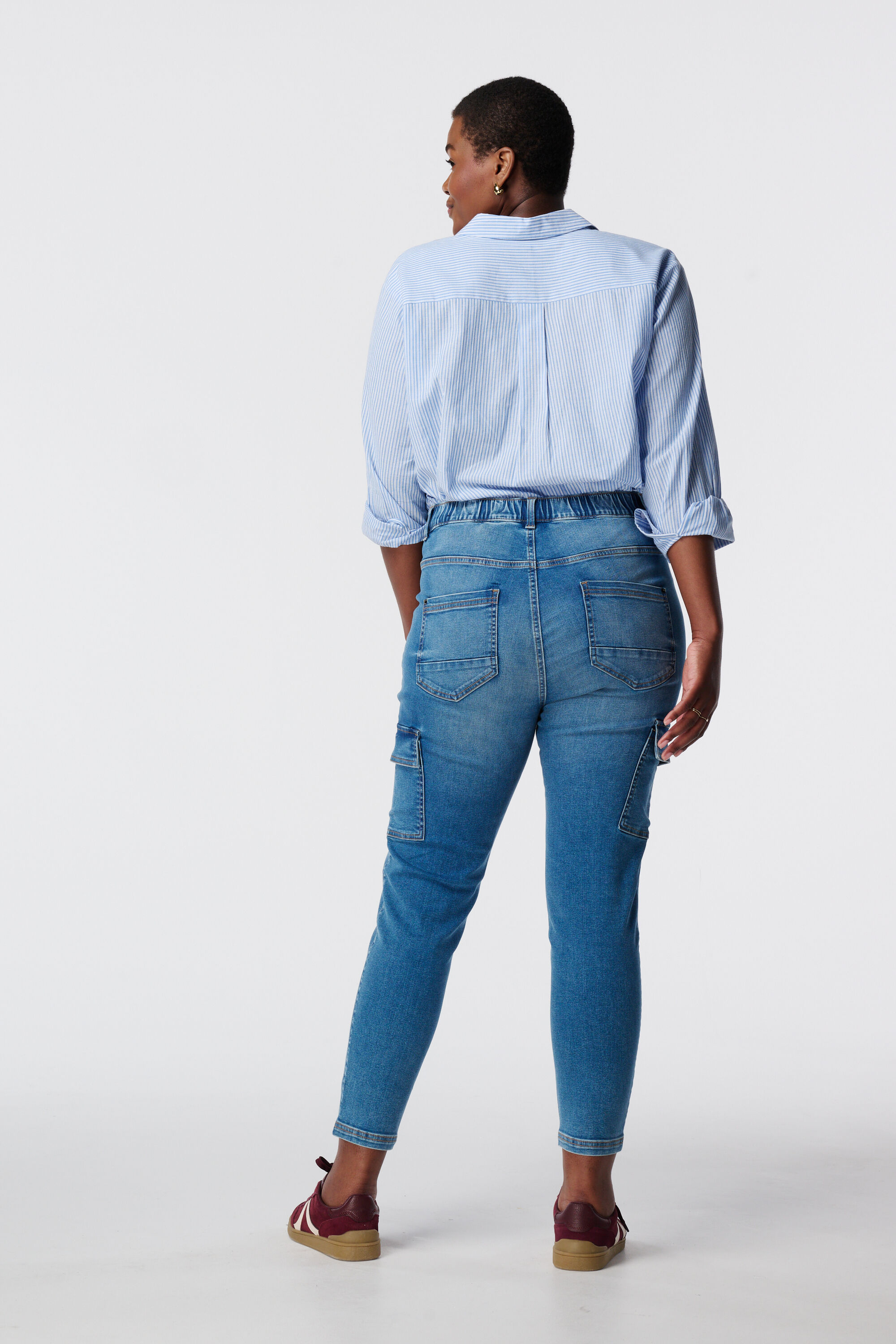 Treggings cargo de corte pitillo image number 3