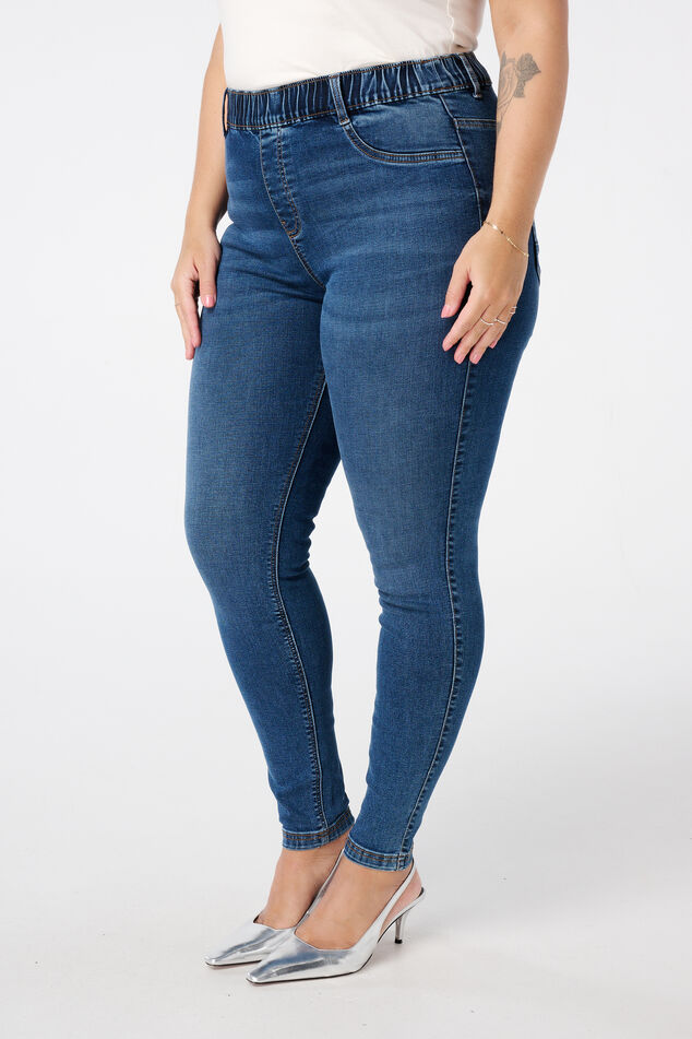Treggings con aspecto denim image number 5