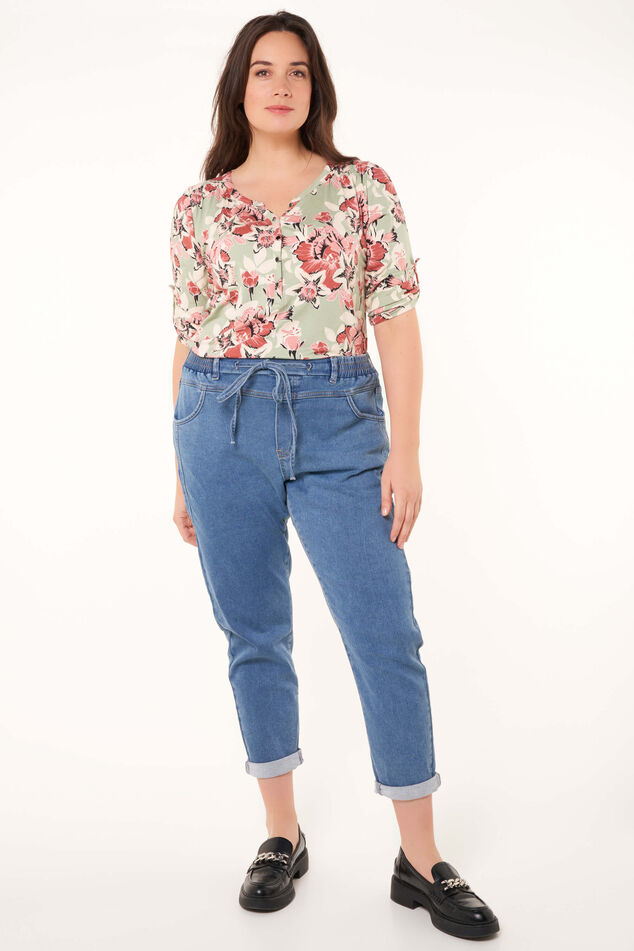 Pantalones jogger de denim image number 0