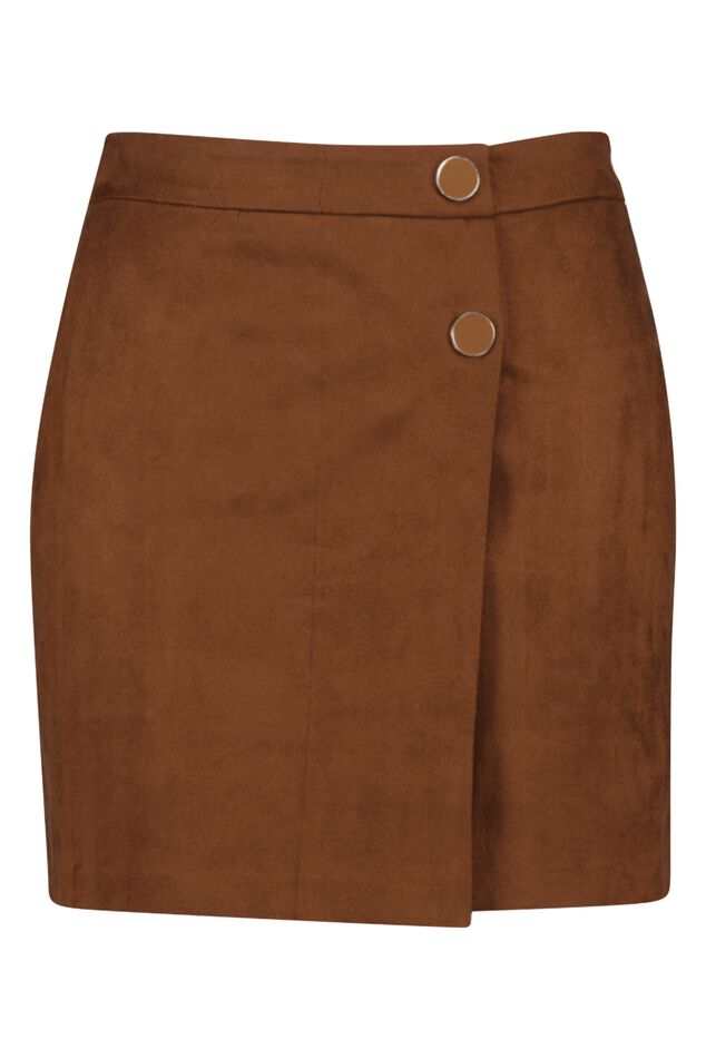 Falda cruzada de ante sintético image number 2