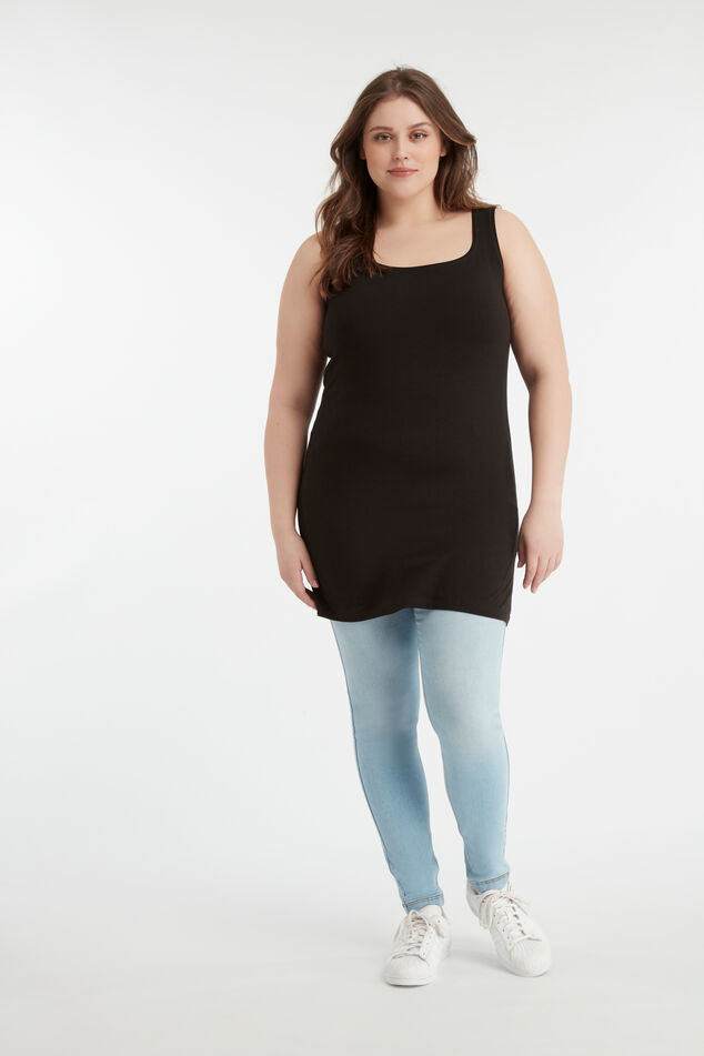 Camisola larga de algodón image number 3