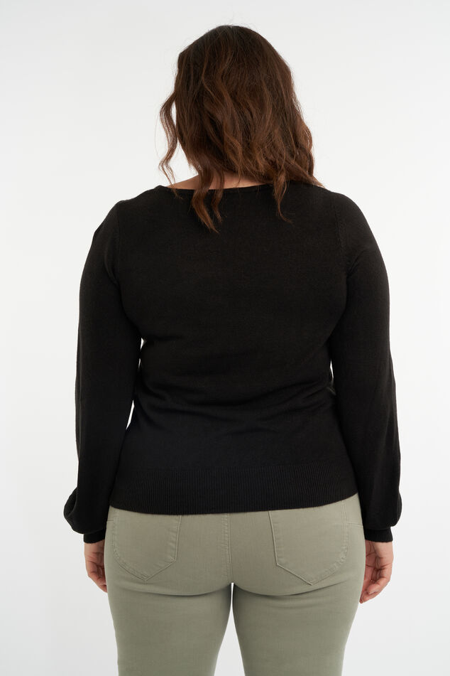 Suéter de cuello cuadrado image number 3