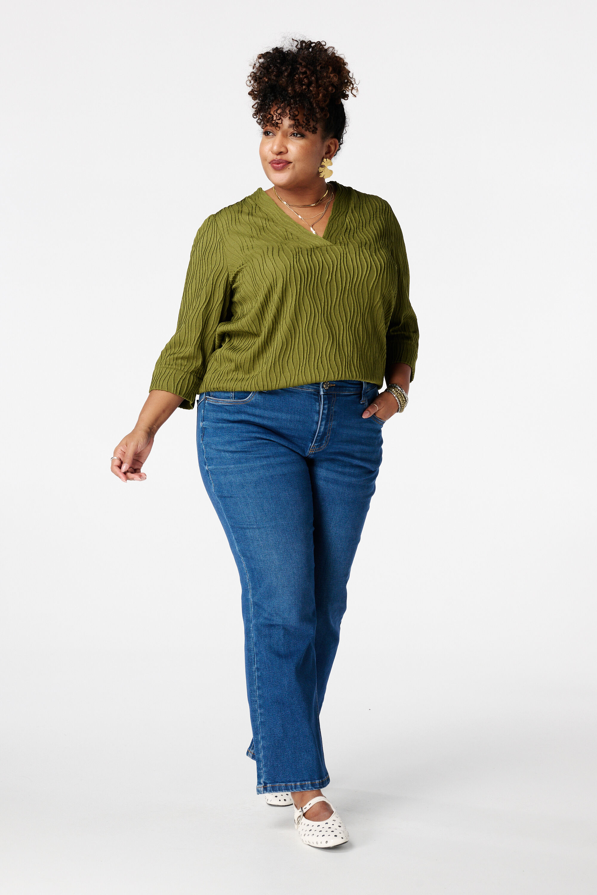 Top con estructura ondulada image number 5