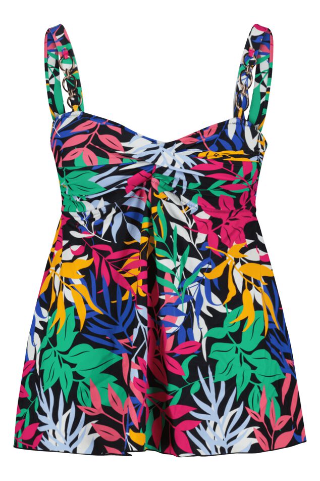 Top de tankini estampado image number 2