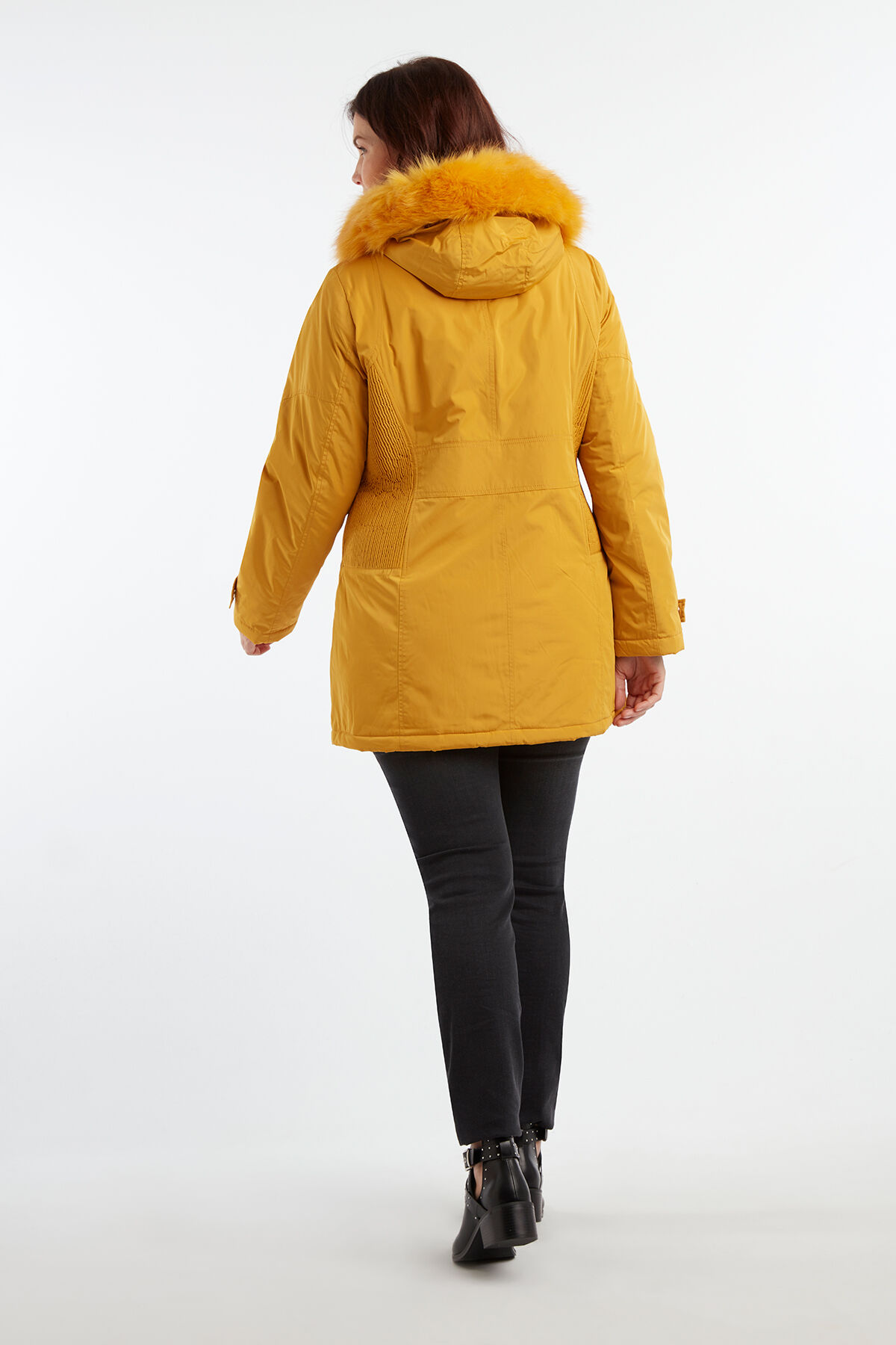 Parka con cuello de pelo sint&eacute;tico image number 5