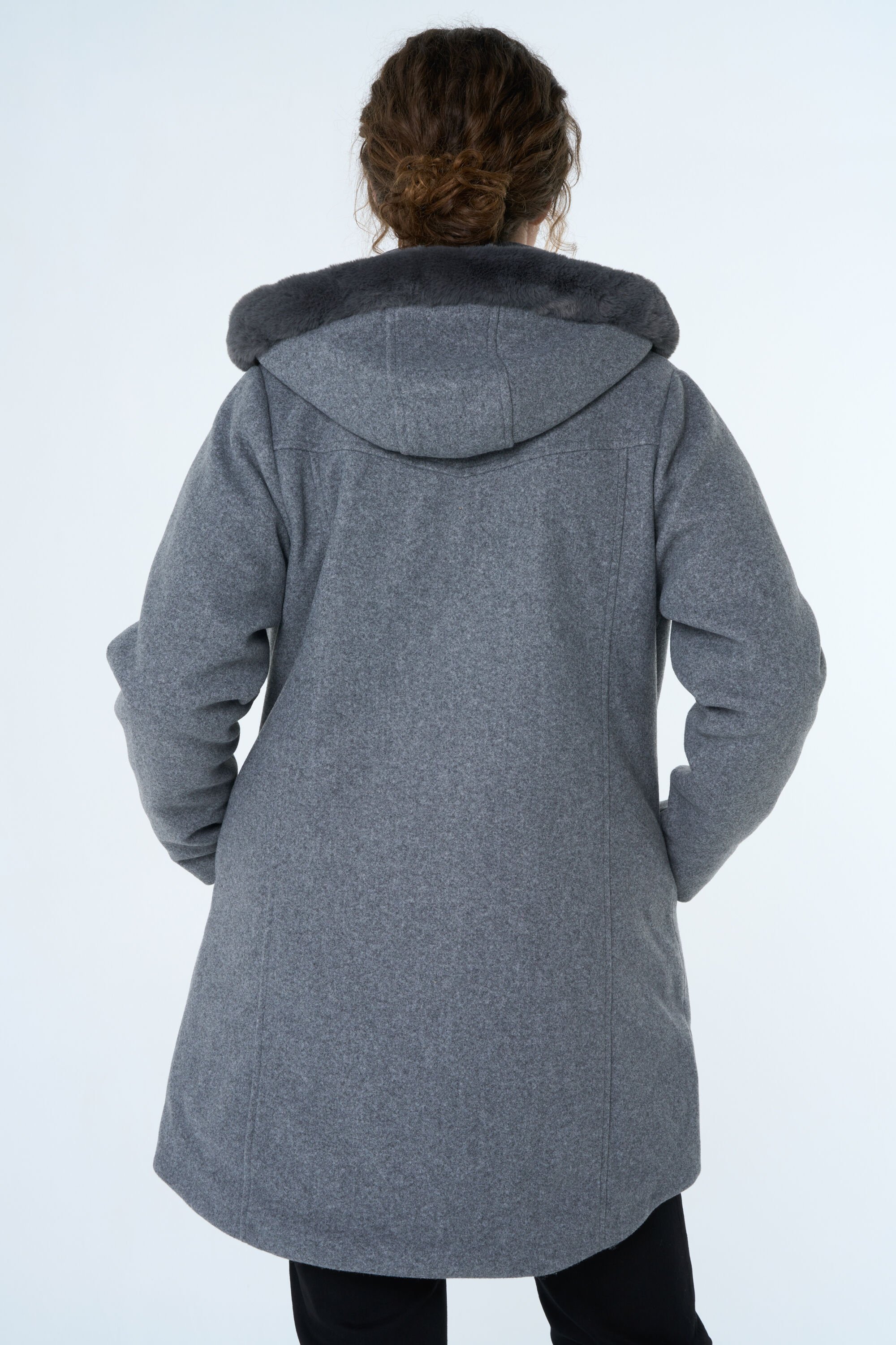 Chaqueta imitaci&oacute;n a lana image number 4