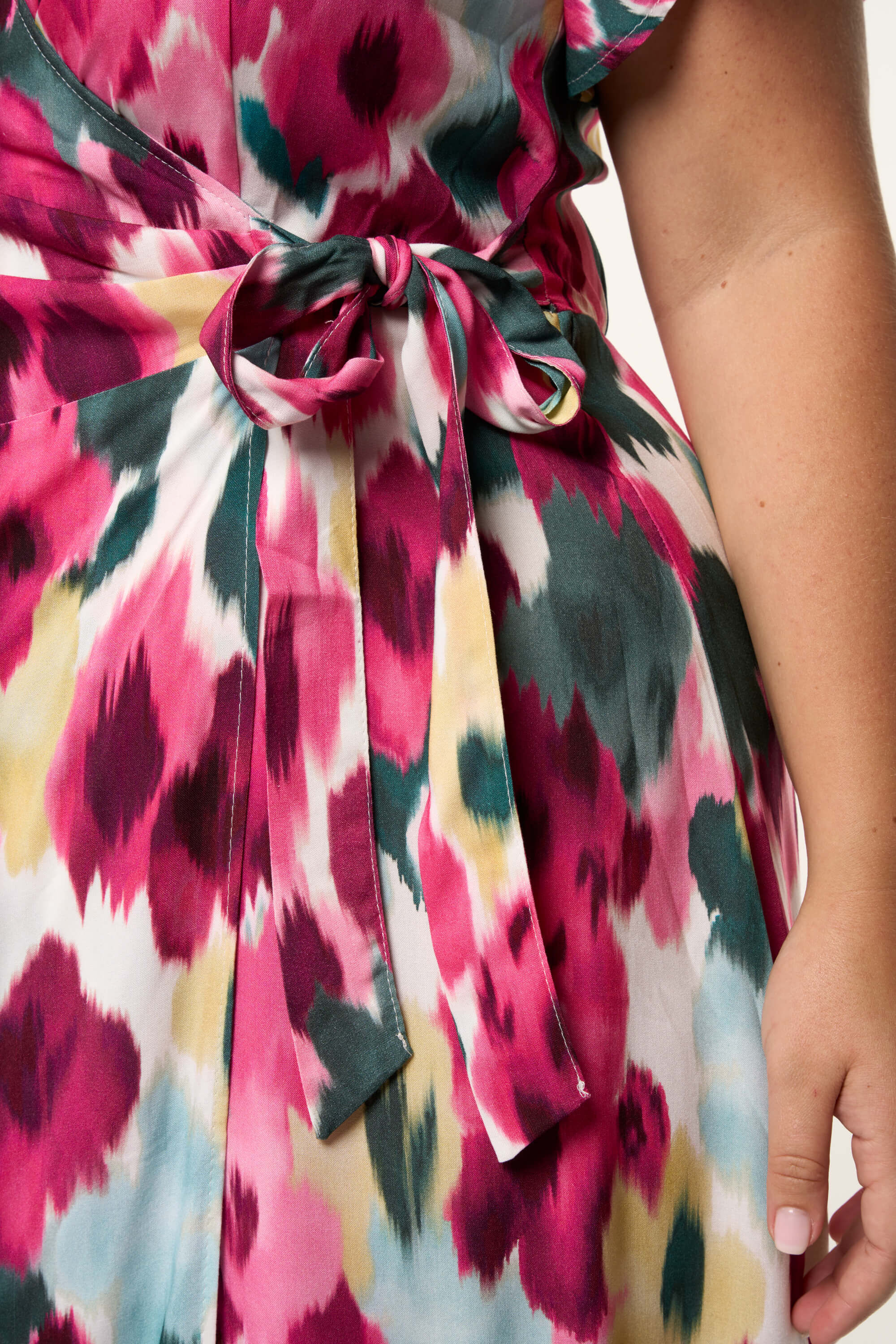 Vestido largo con estampado floral image number 3