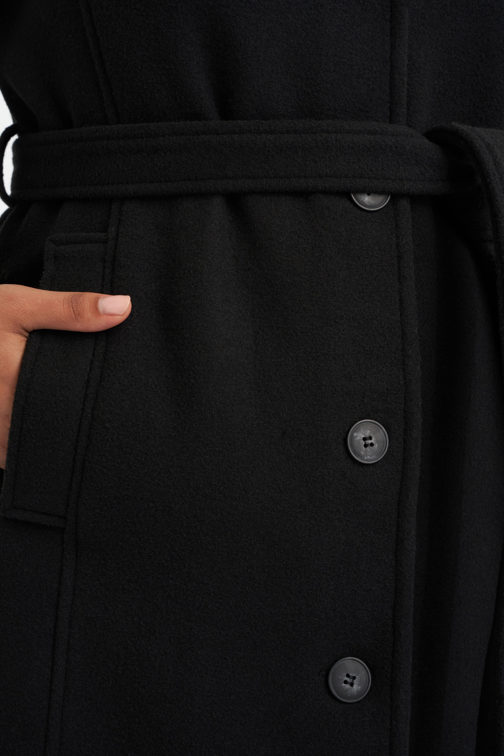 Abrigo largo con cintur&oacute;n image number 6