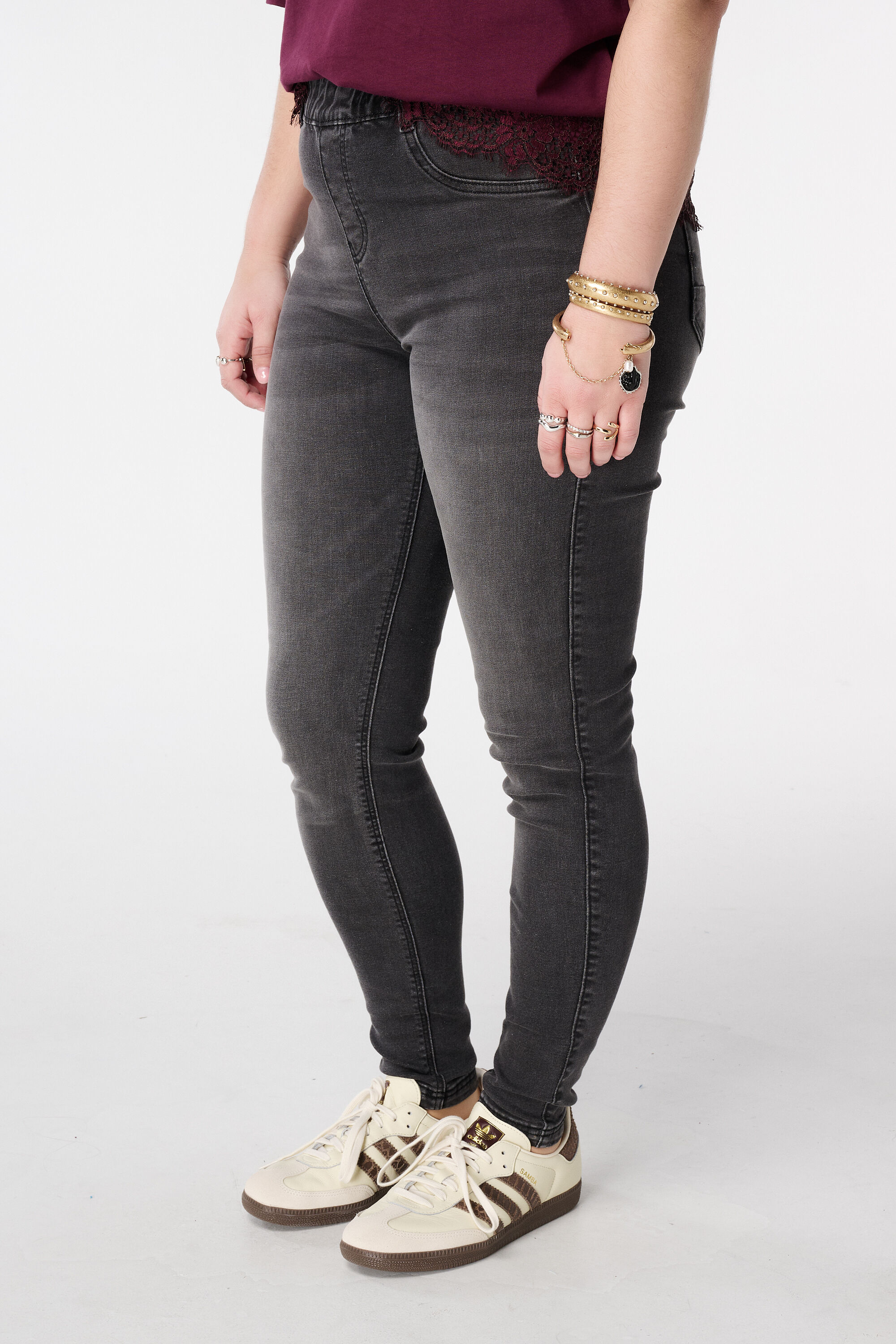 Treggings con aspecto denim image number 5