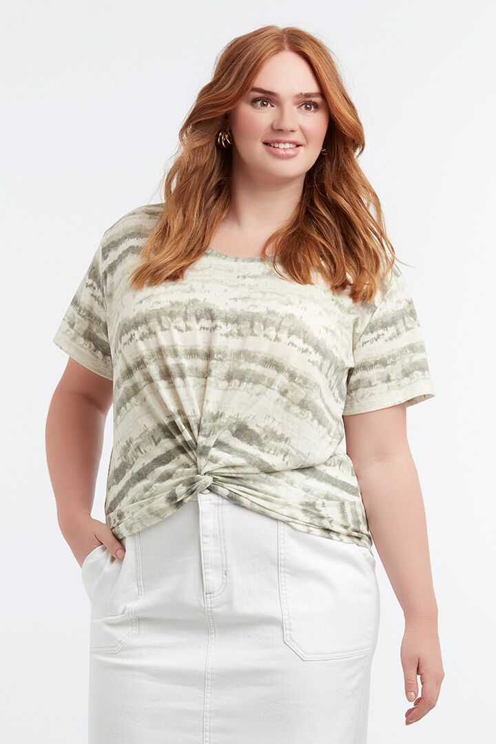 Camiseta anudada, te&ntilde;ida con t&eacute;cnica de nudos image number 4