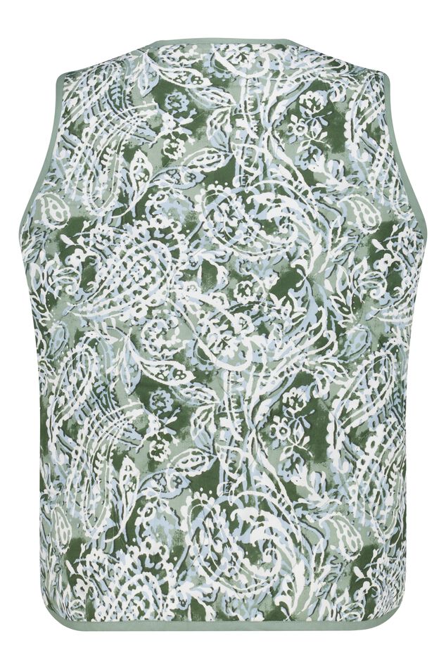 Chaleco paisley acolchado image number 2