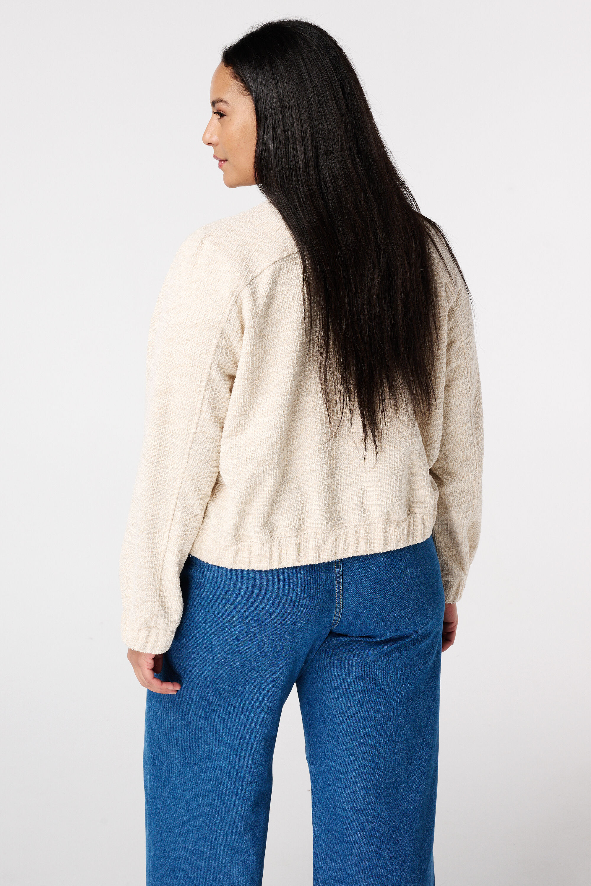 Chaqueta bomber con lurex image number 3