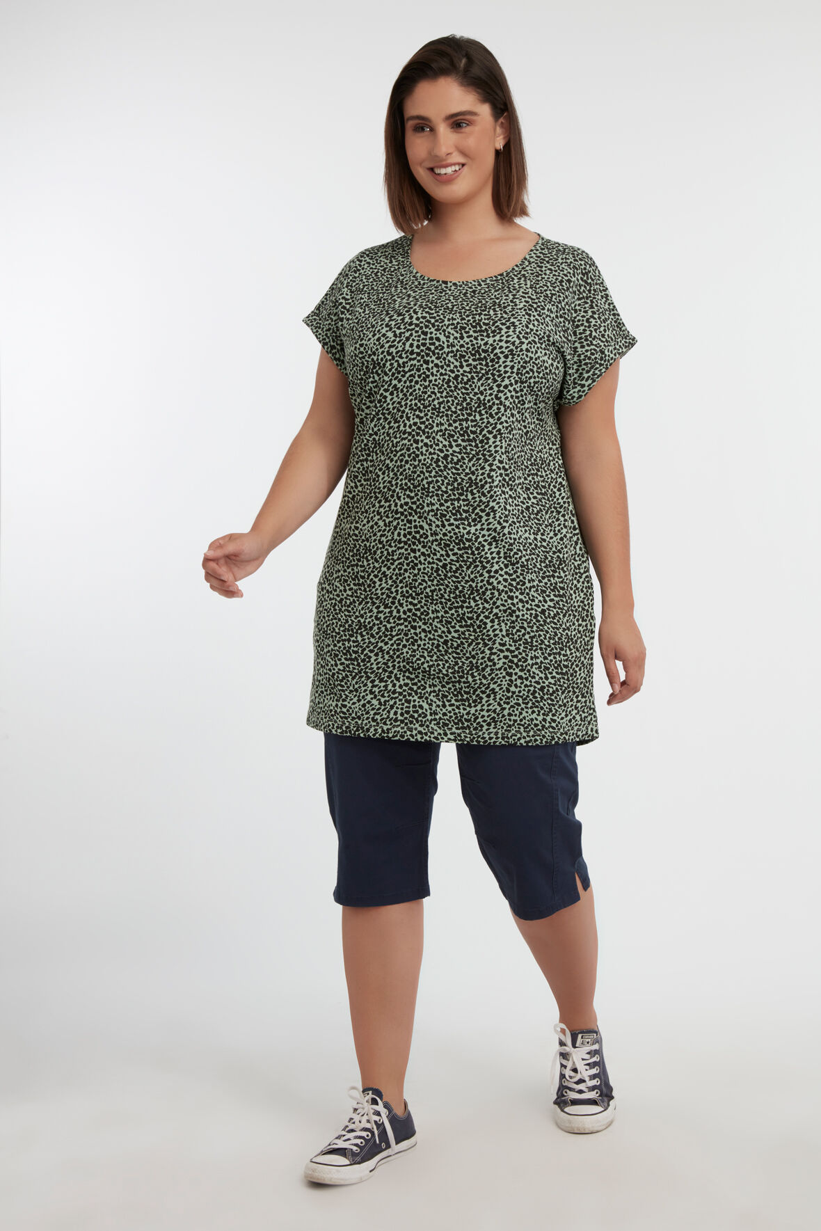 Camiseta larga estampada image number 5