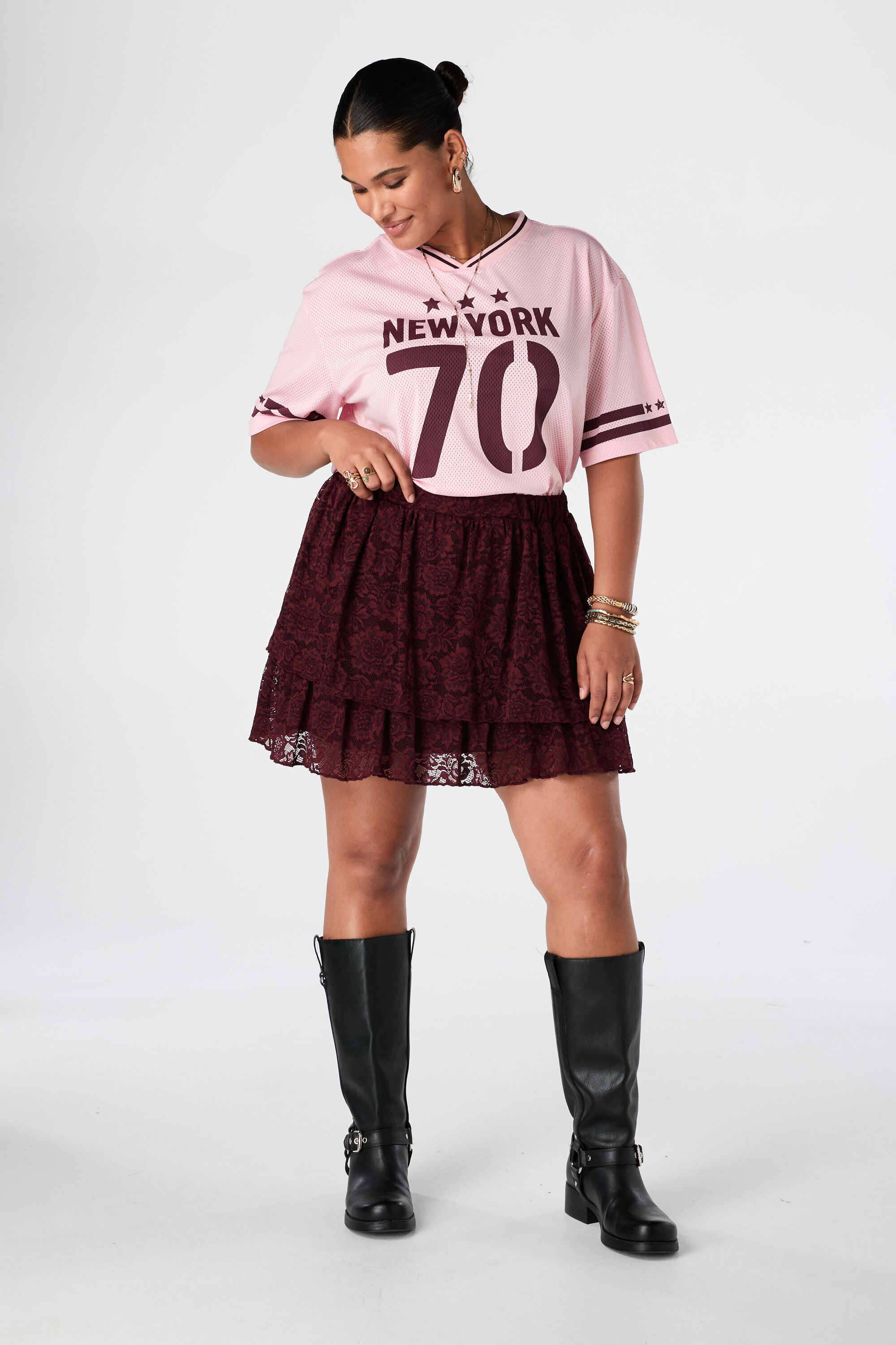 Jersey oversize con estampado deportivo image number 3