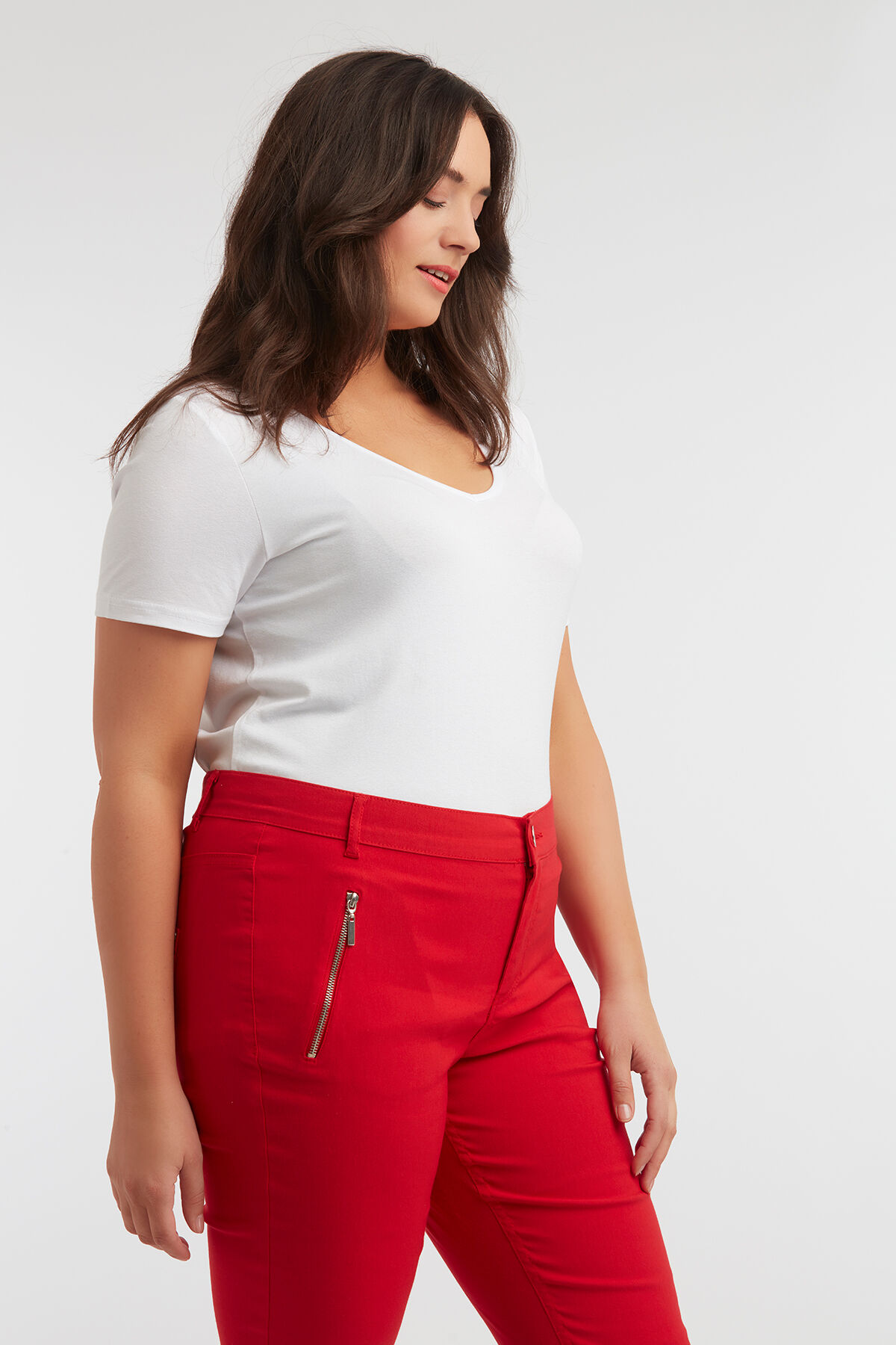 Pantalones pirata con cremalleras image number 3