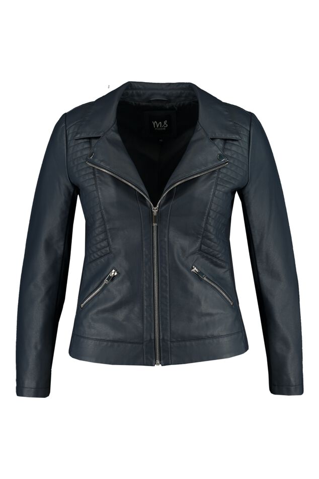 Chaqueta de cuero sintético  image number 1