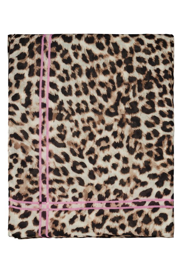 Bufanda con estampado de pantera image number 1