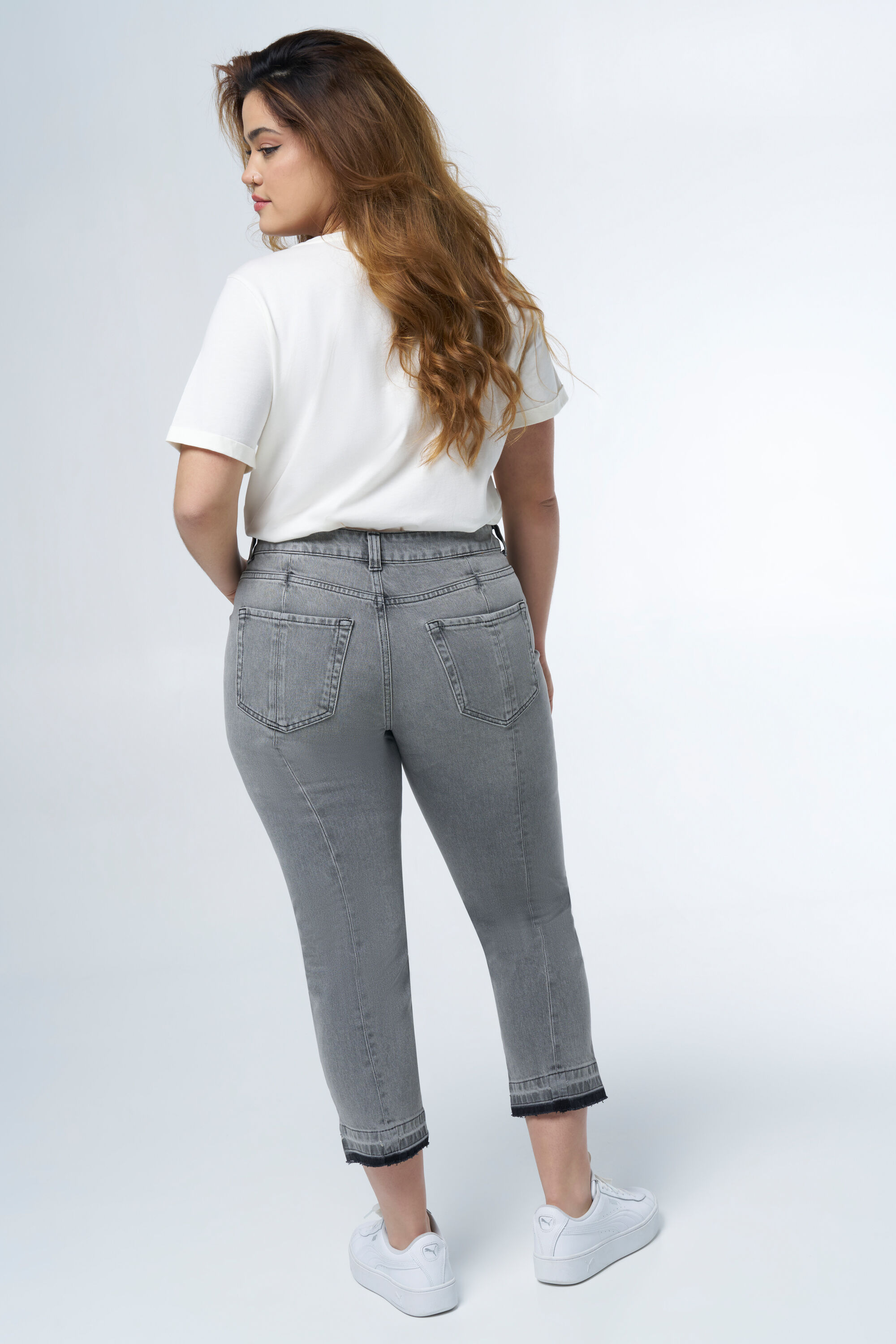 Vaqueros rectos bicolor image number 3