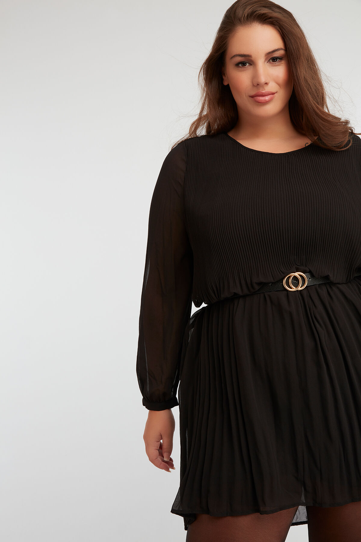 Vestido plisado  image number 5