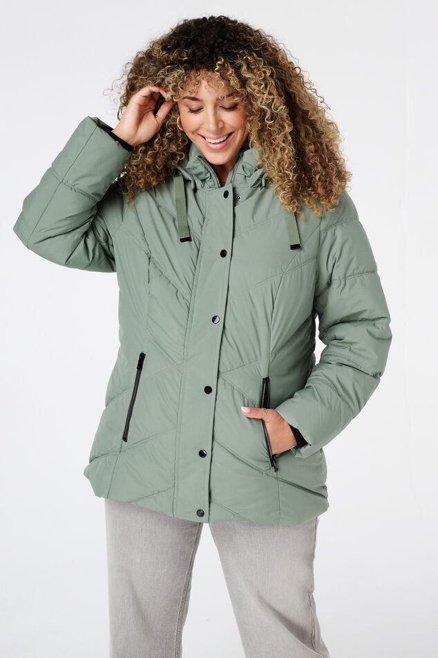 Chaqueta acolchada con capucha image number 0