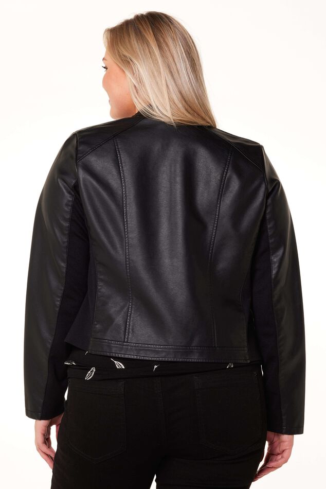 Chaqueta de cuero sintético  image number 3