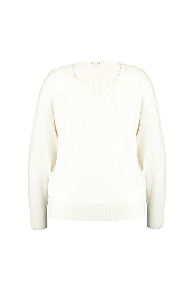 Top de ganchillo con patrón calado y cintura con cordón image number 2