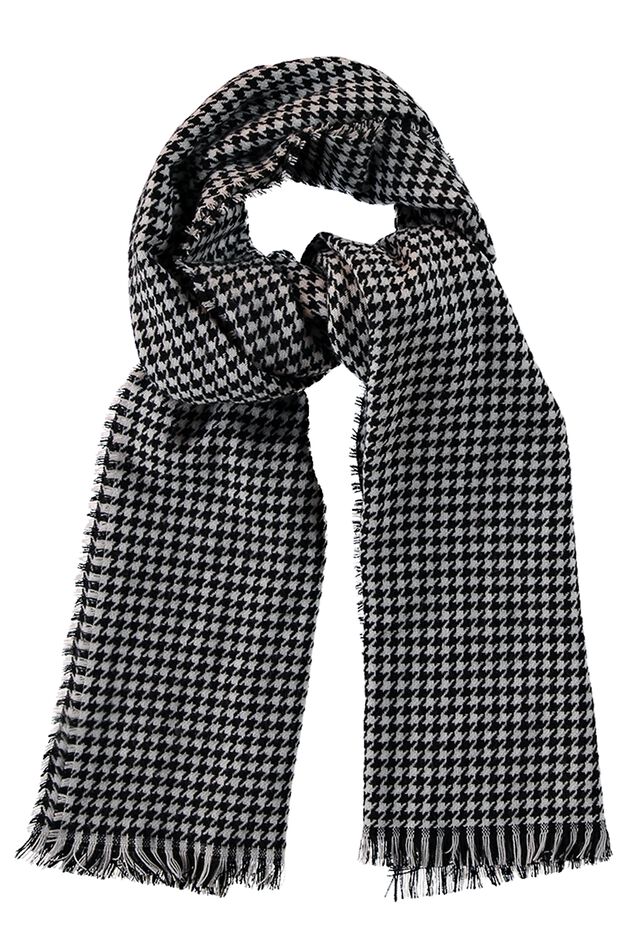 Bufanda con estampado pata de gallo image number 1