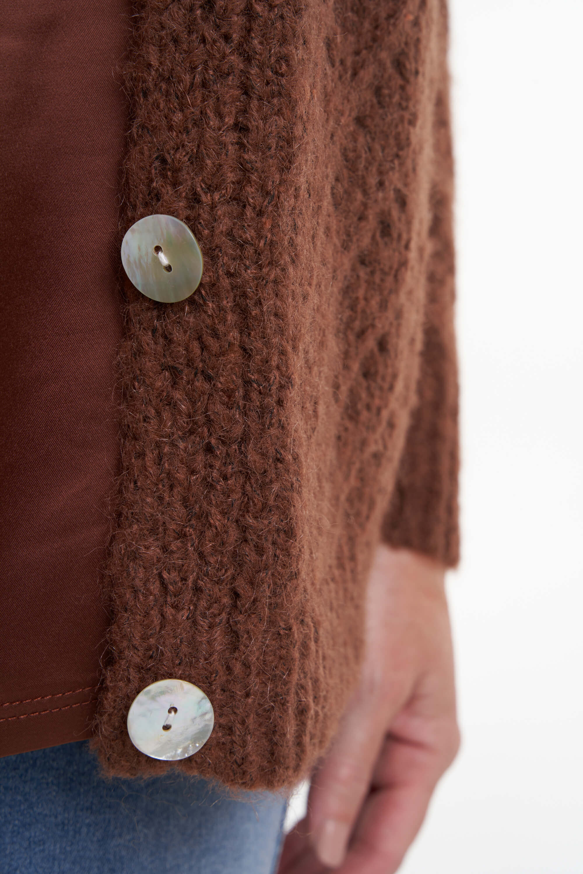 C&aacute;rdigan de punto grueso image number 5