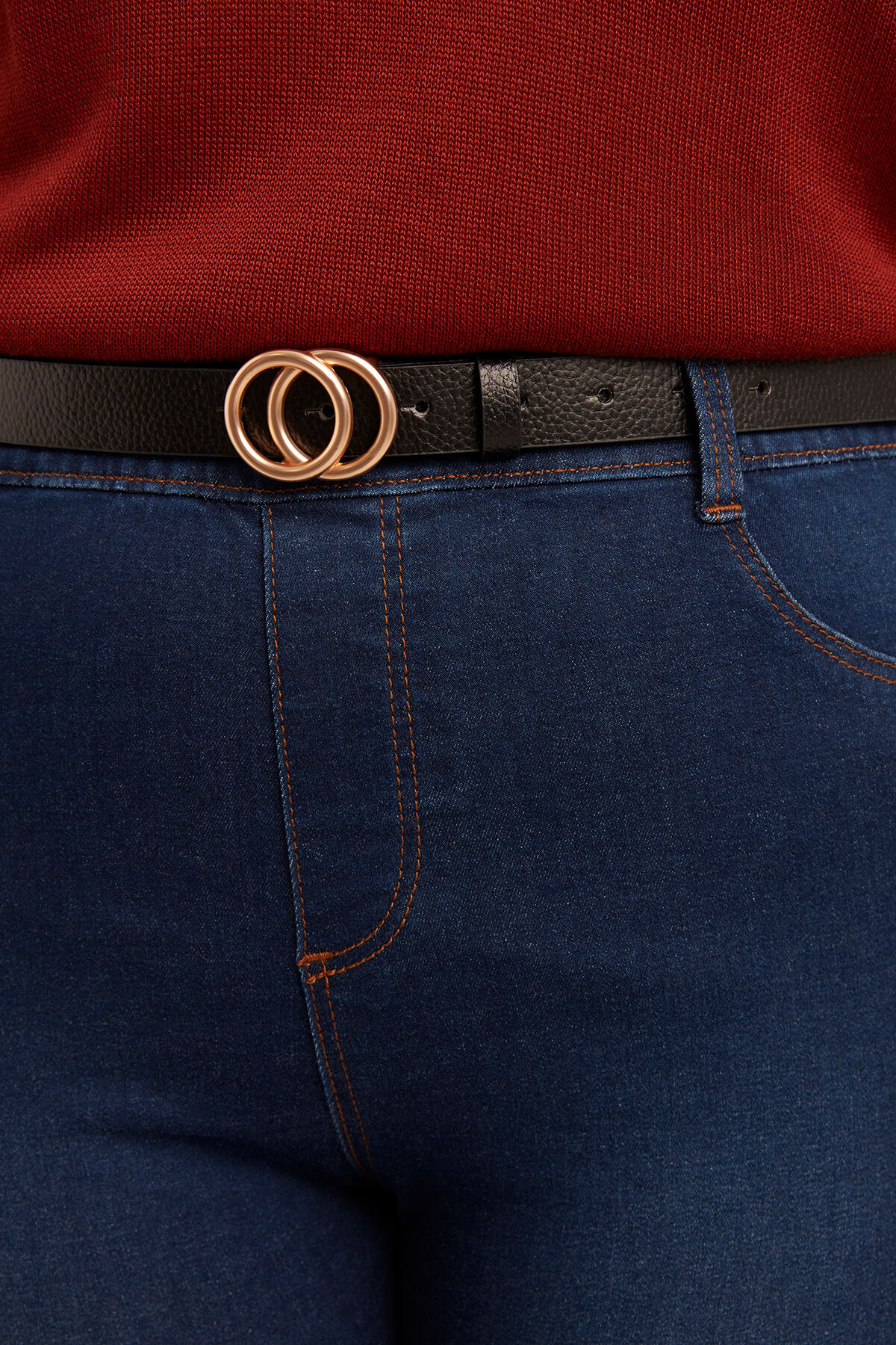 Cintur&oacute;n de cuero sint&eacute;tico image number 1