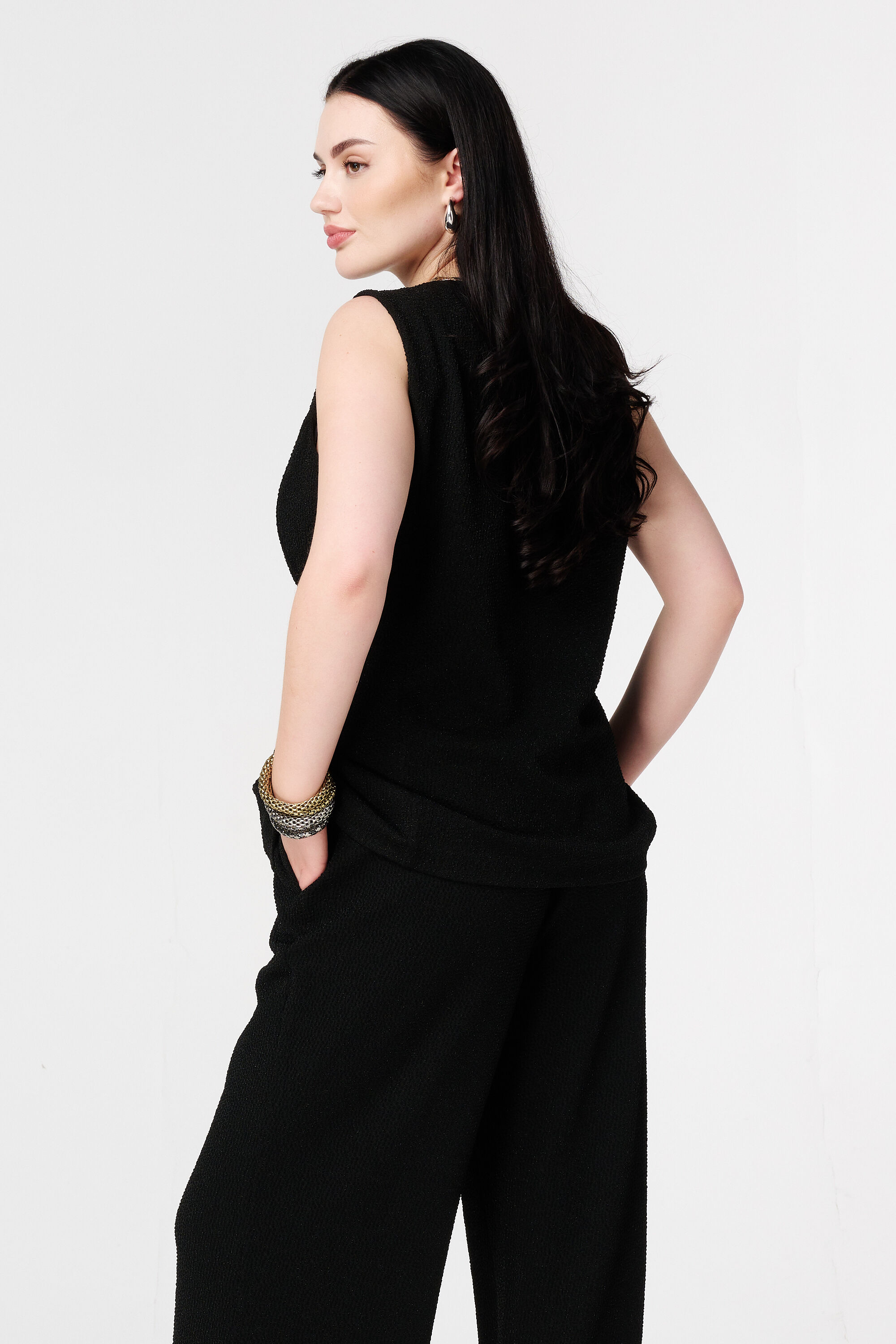 Chaleco con botones y lurex image number 3