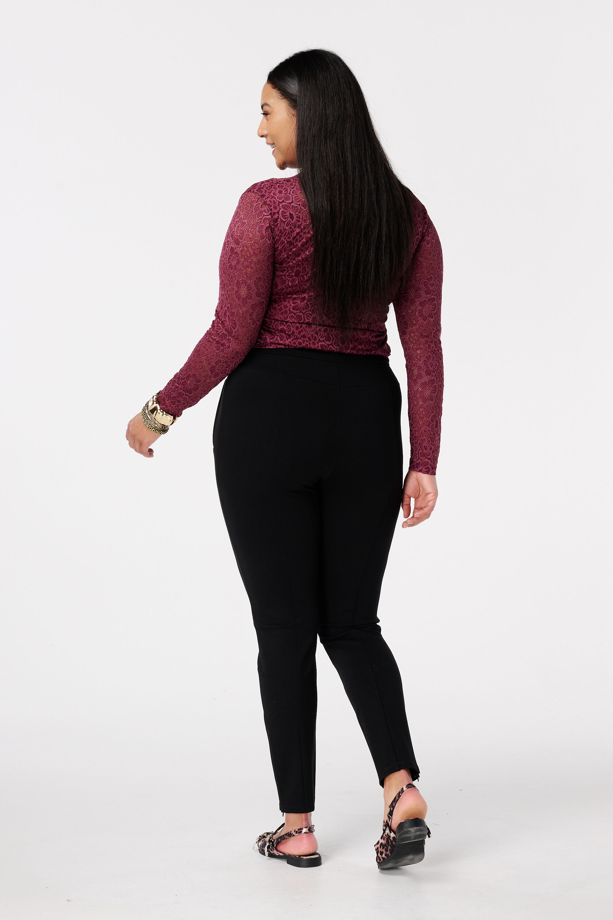 Treggings con detalle de cremallera image number 3