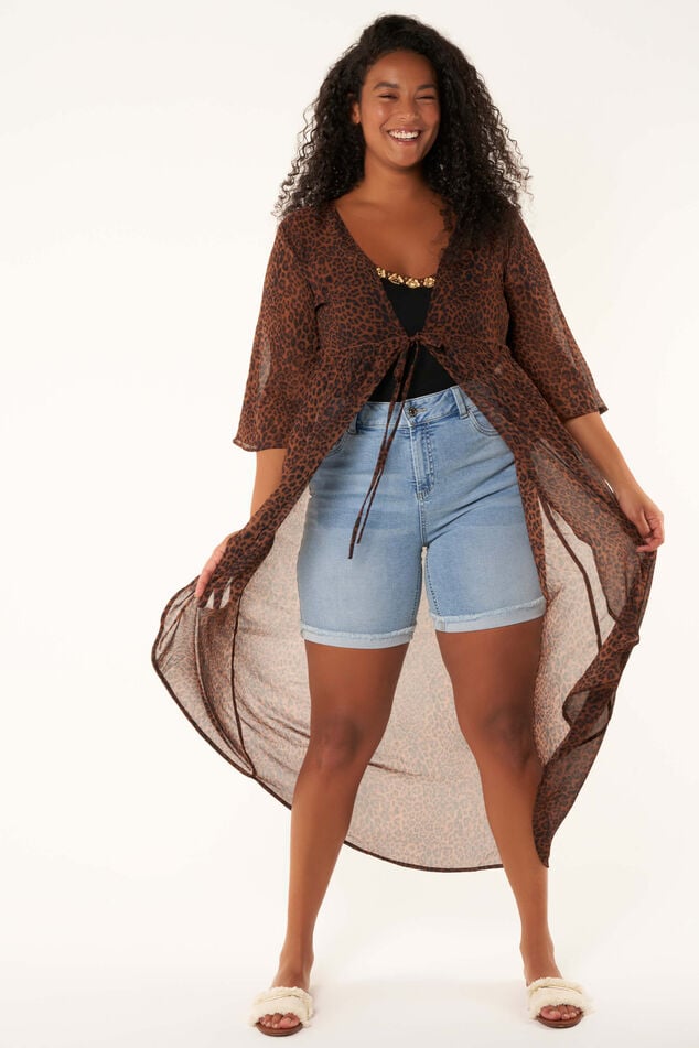 Kimono con estampado image number 6