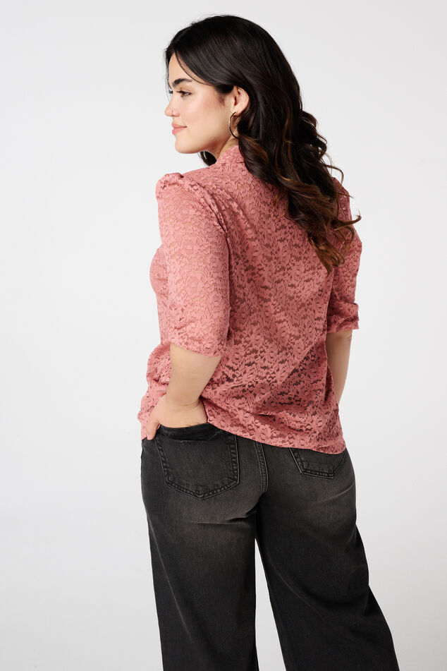 Blusa con encaje image number 3