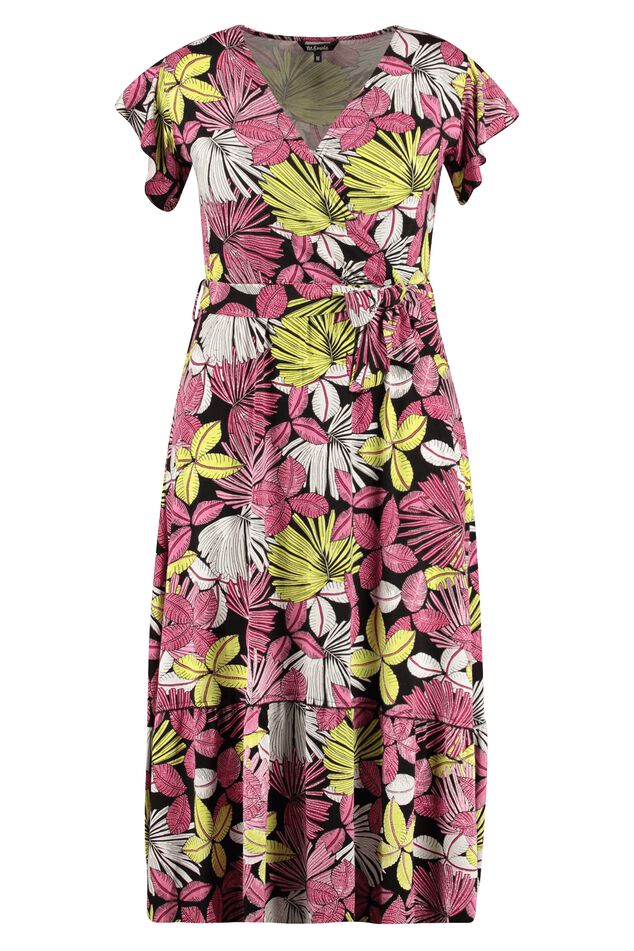 Vestido cruzado con estampado  image number 1