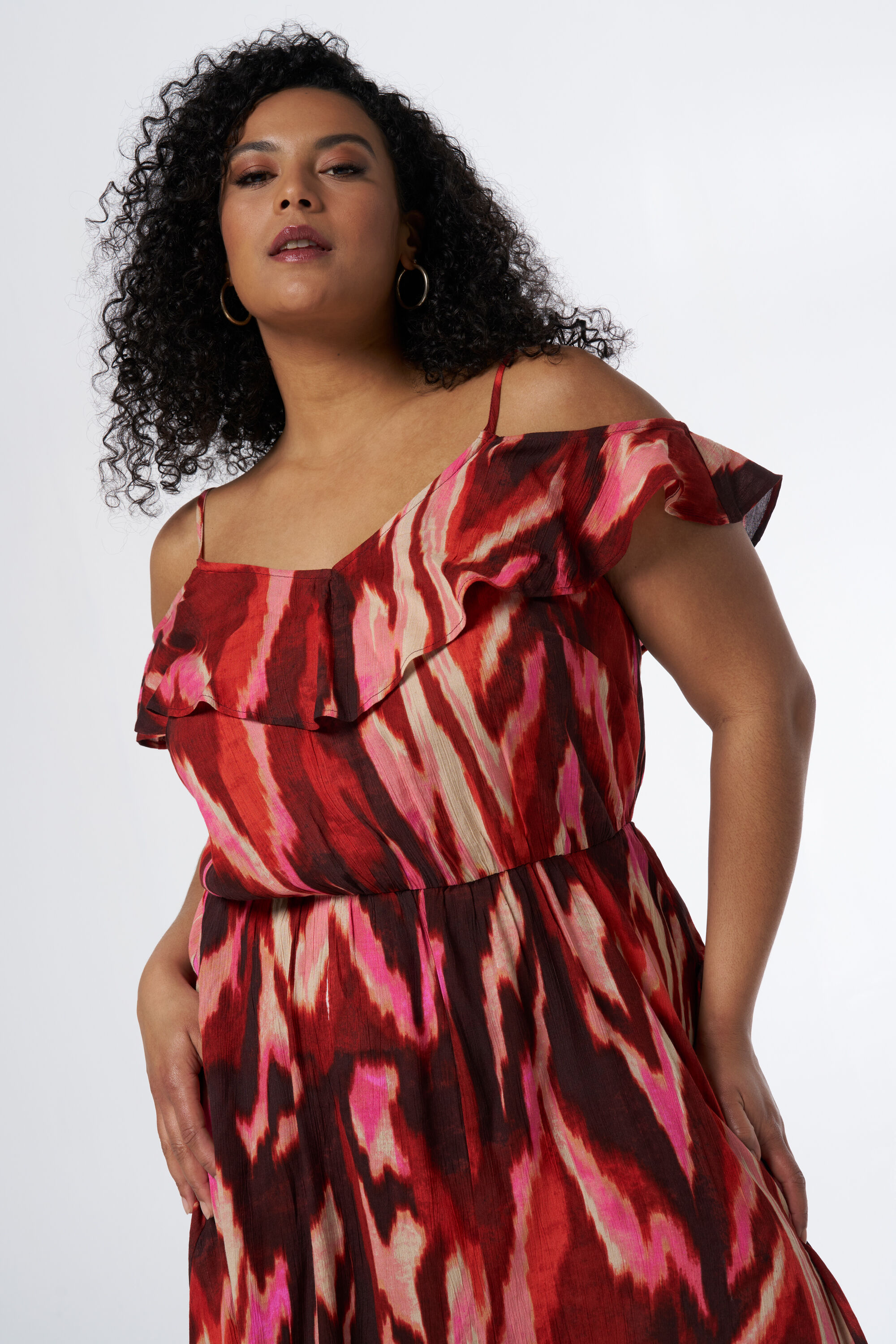 Vestido midi con estampado image number 5