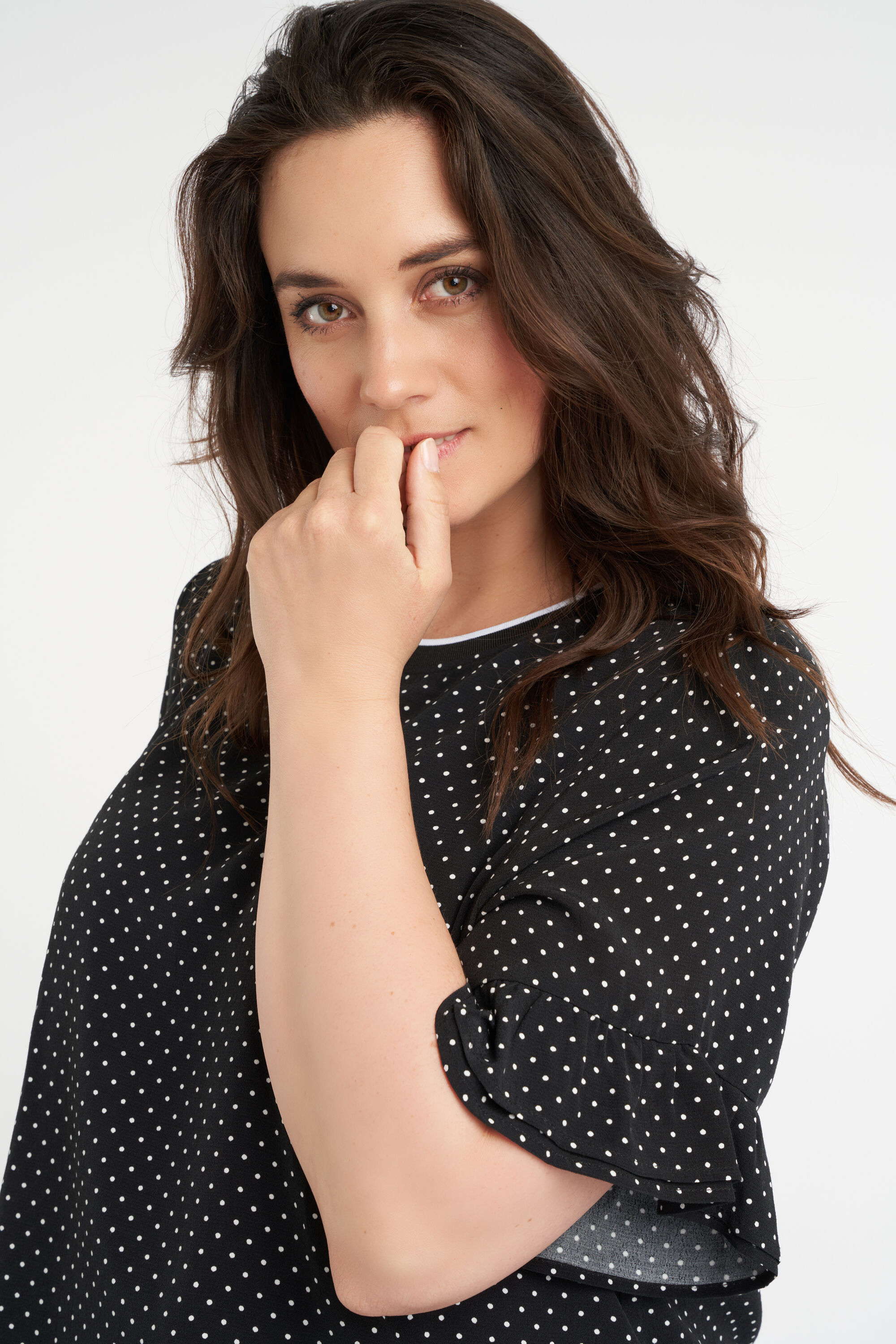 Top con cuello redondo image number 4