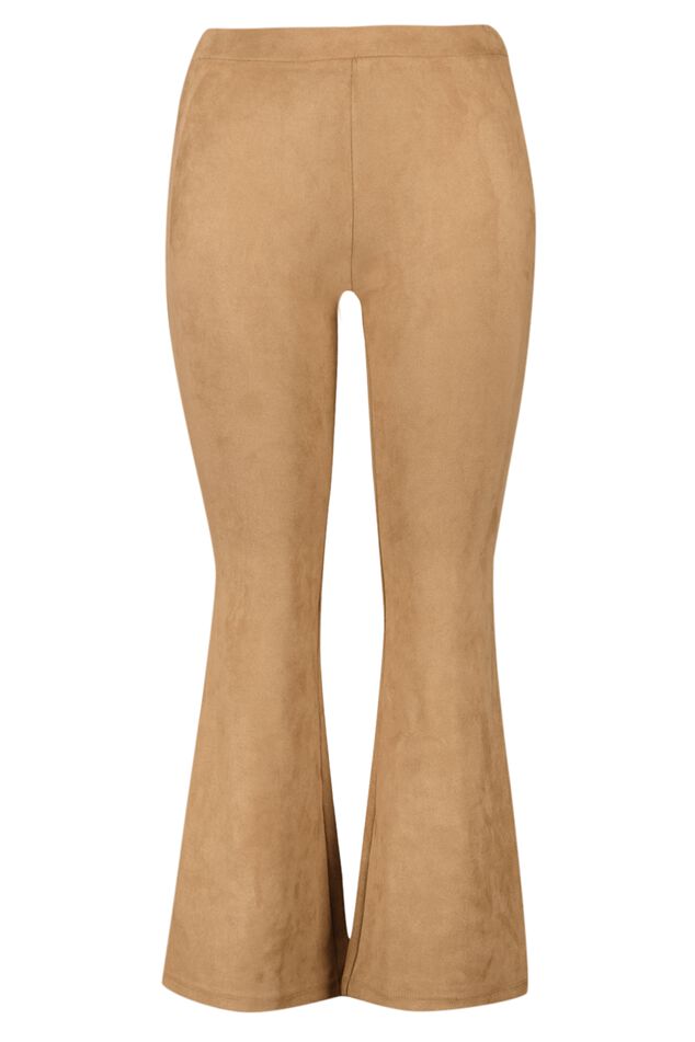 Leggings acampanados de ante image number 1