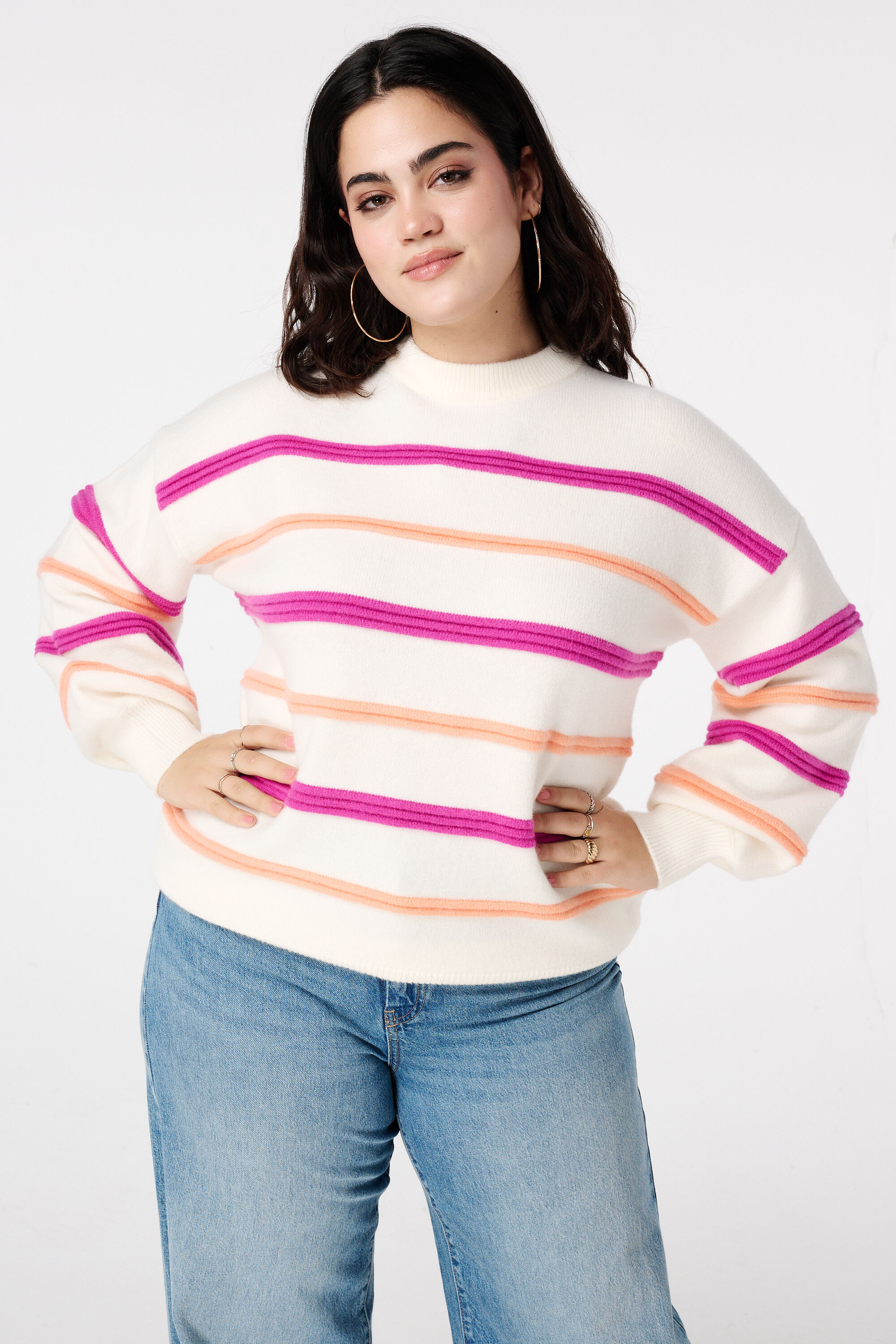 Jersey con rayas de colores