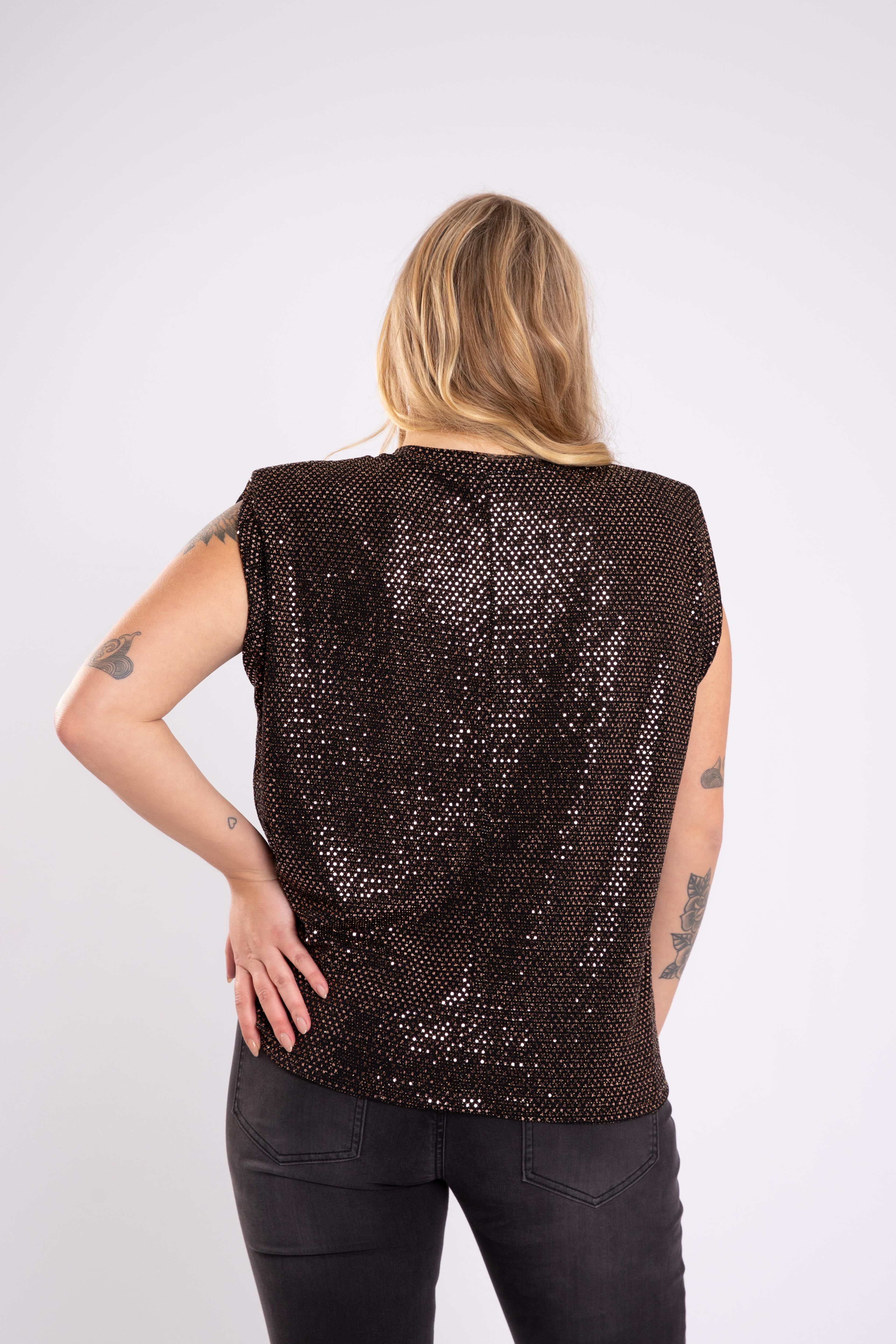 Top sin mangas con hombreras image number 4