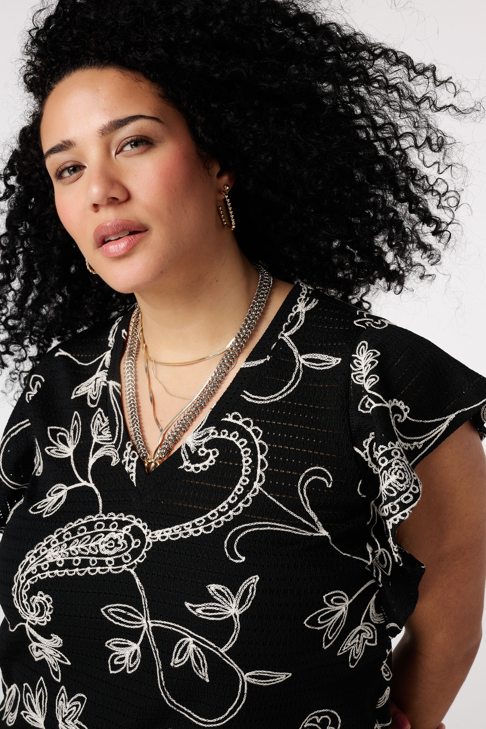 Top con estampado paisley image number 4