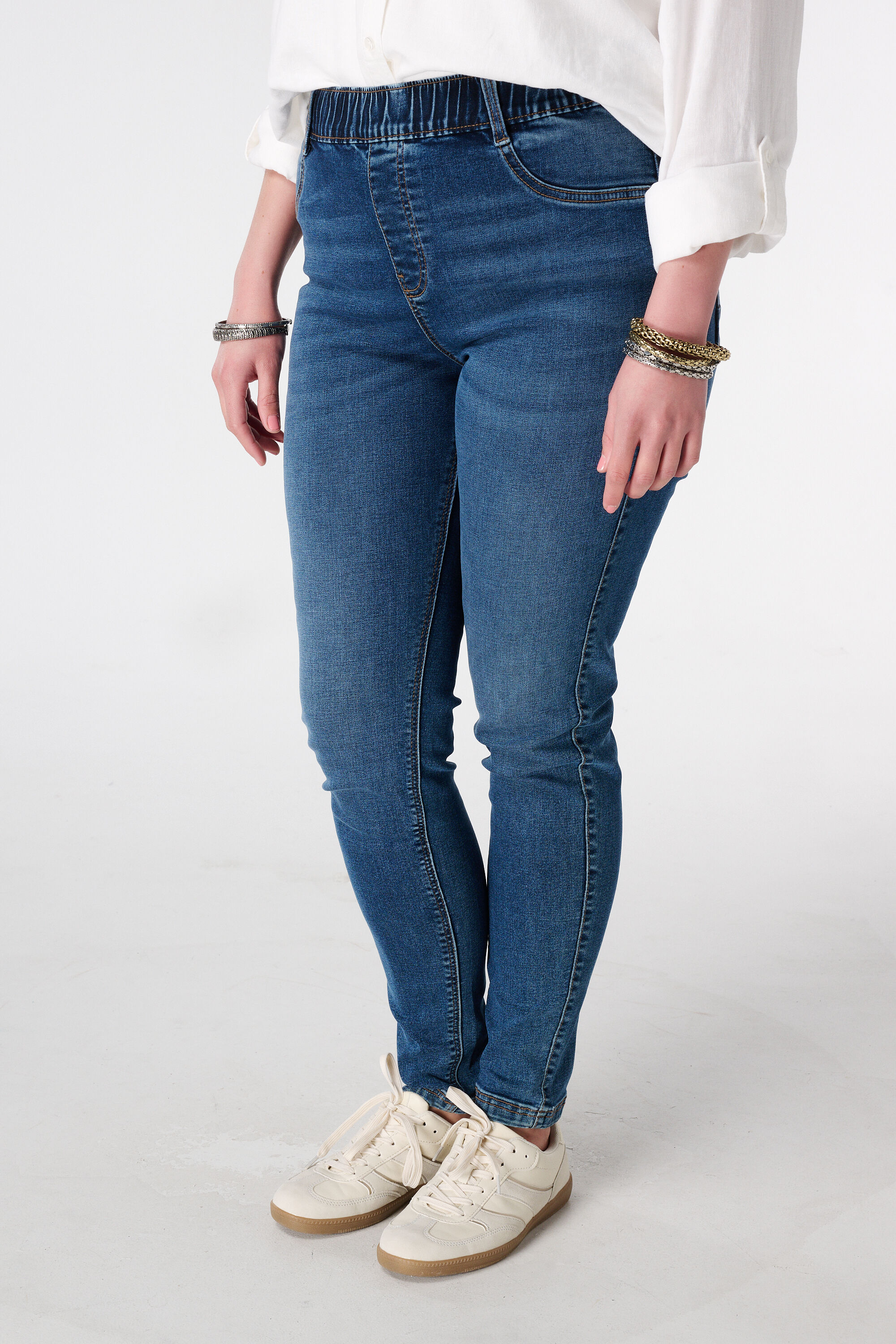Treggings con aspecto denim image number 5