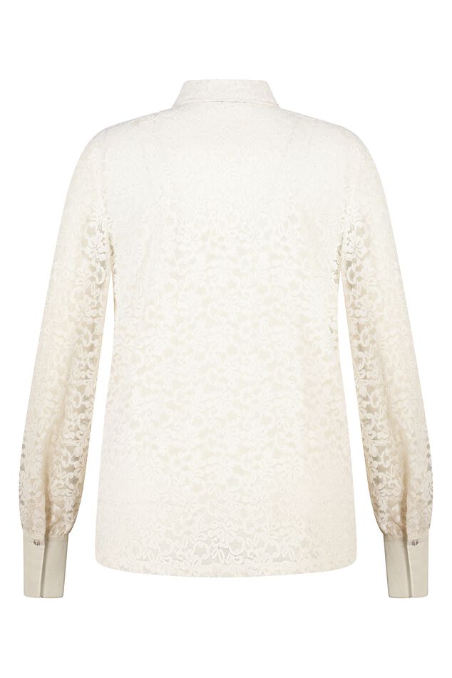 Top con encaje y lentejuelas image number 2