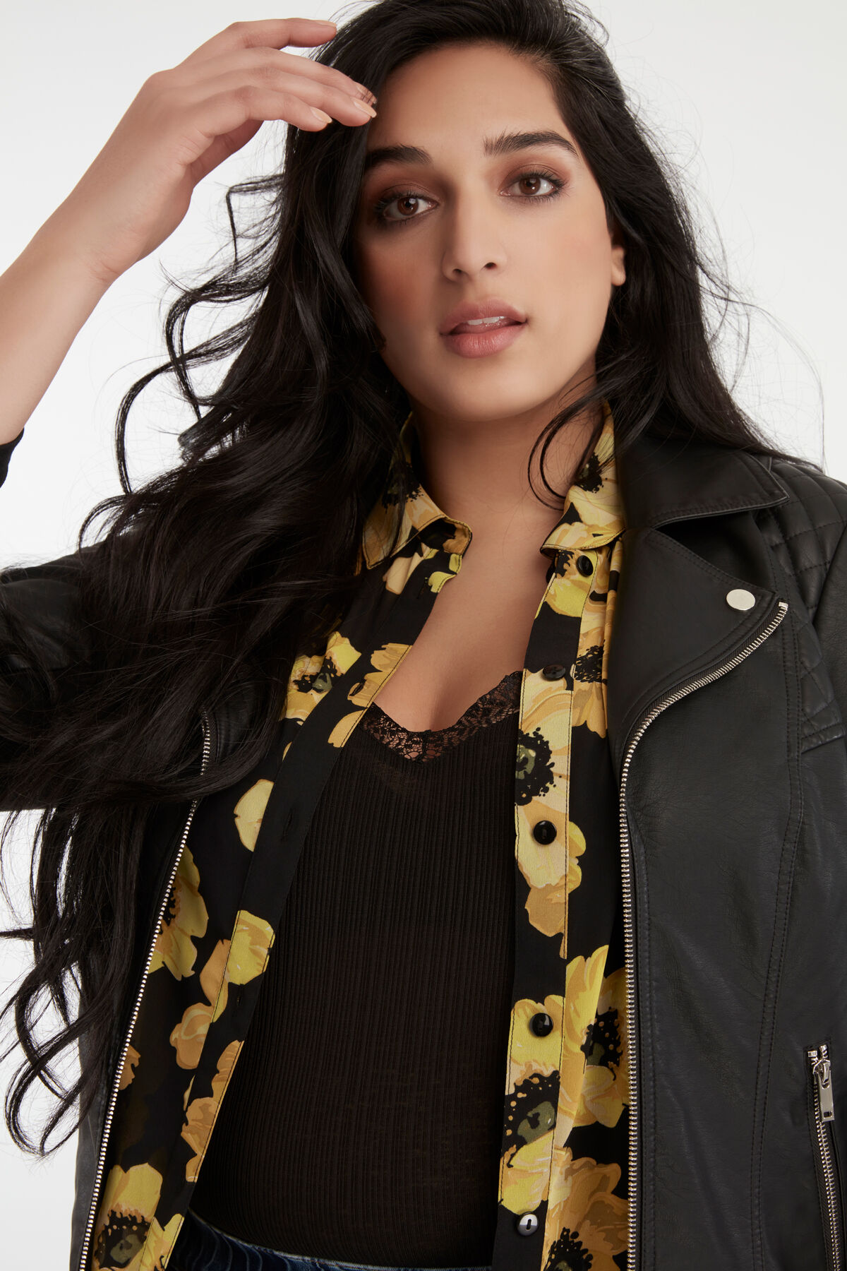 Chaqueta de cuero PU image number 3