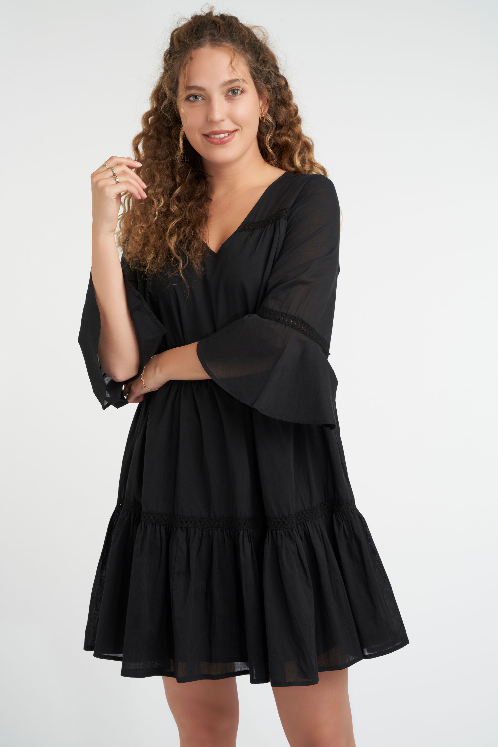 Vestido con corte en A image number 4